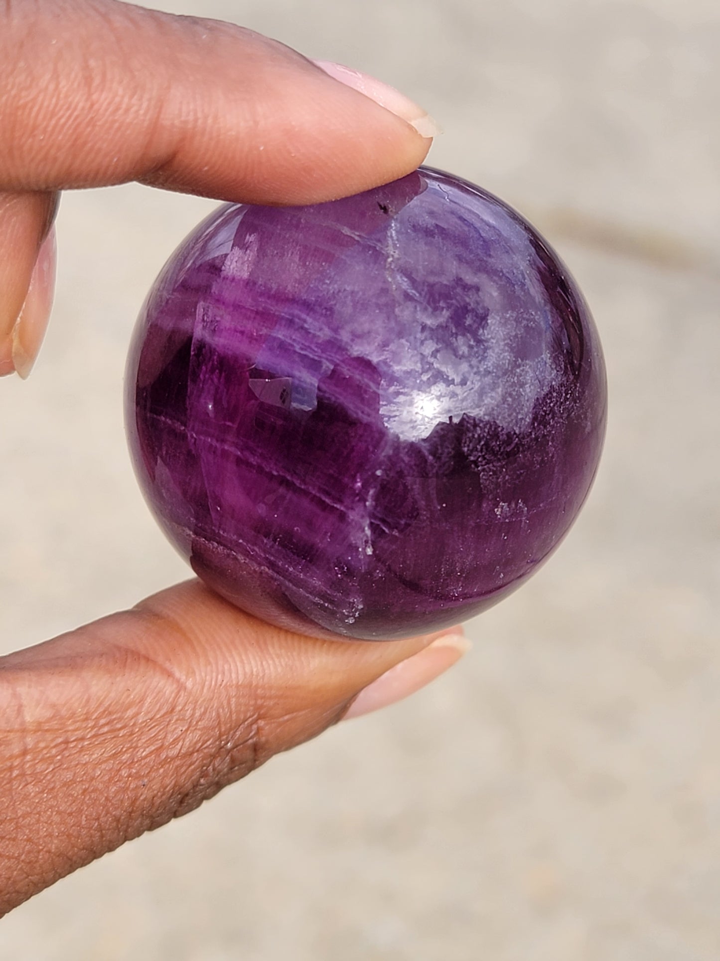 Rainbow Fluorite Sphere