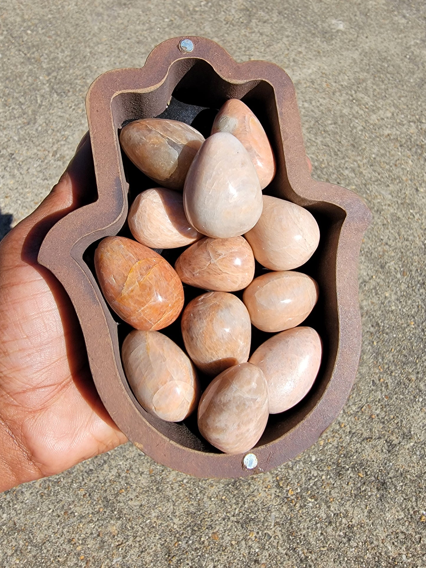 Peach Moonstone Egg