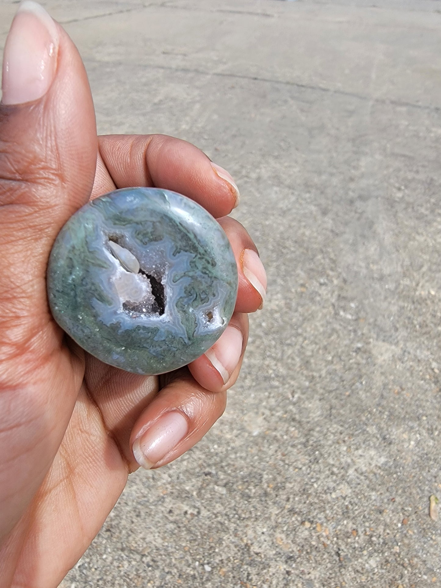 Moss Agate Mushroom House