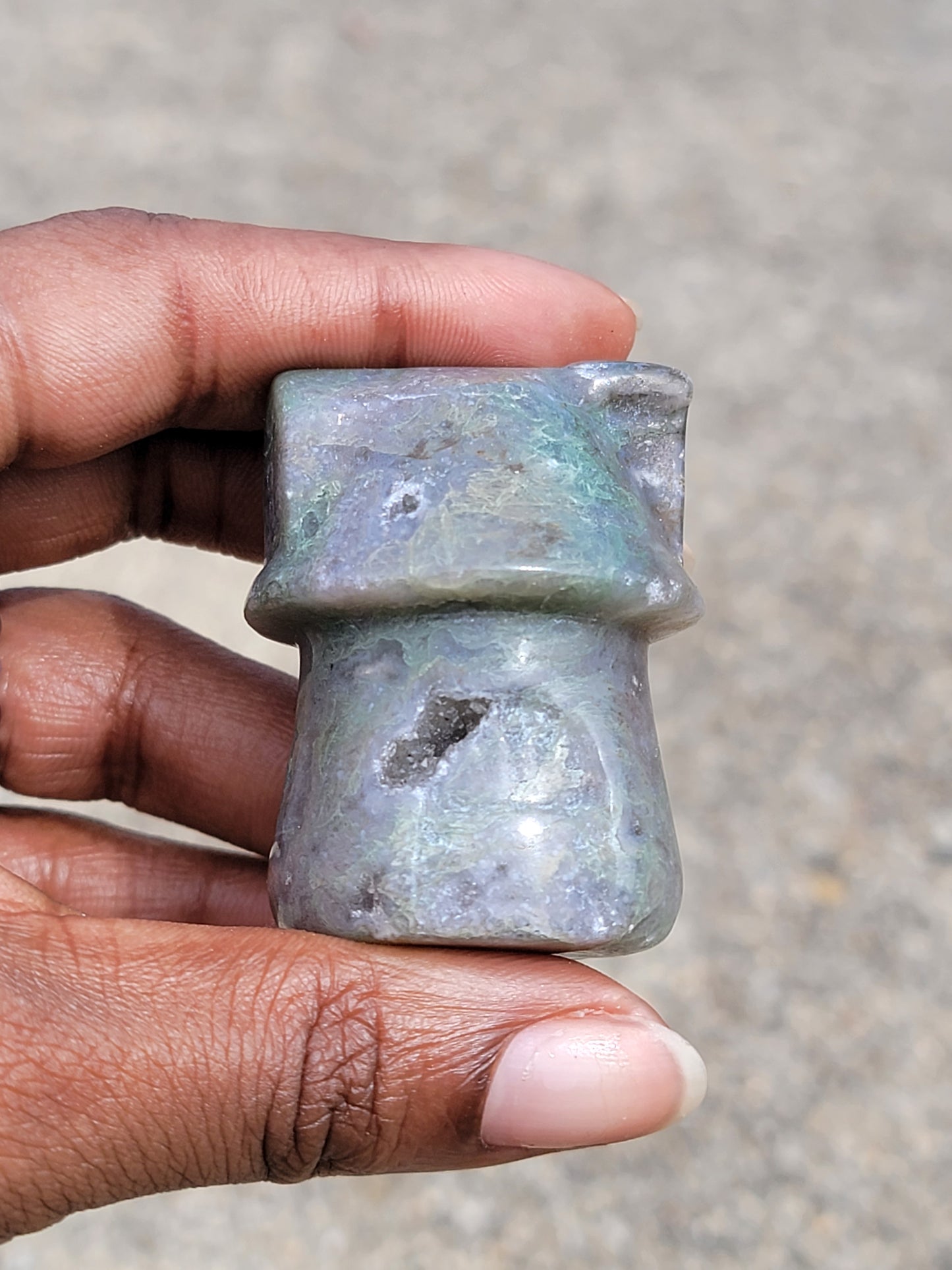 Moss Agate Mushroom House