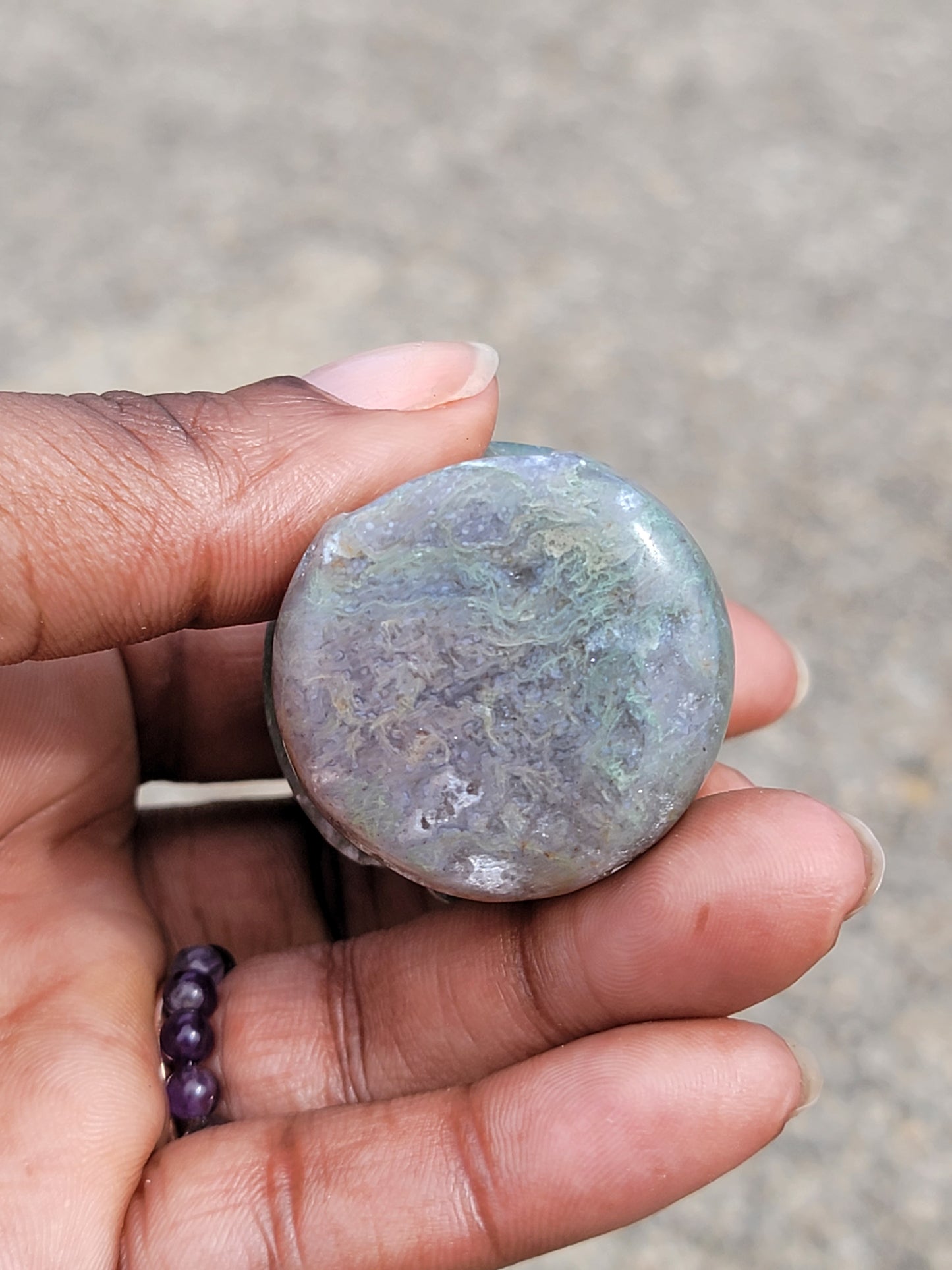 Moss Agate Mushroom House