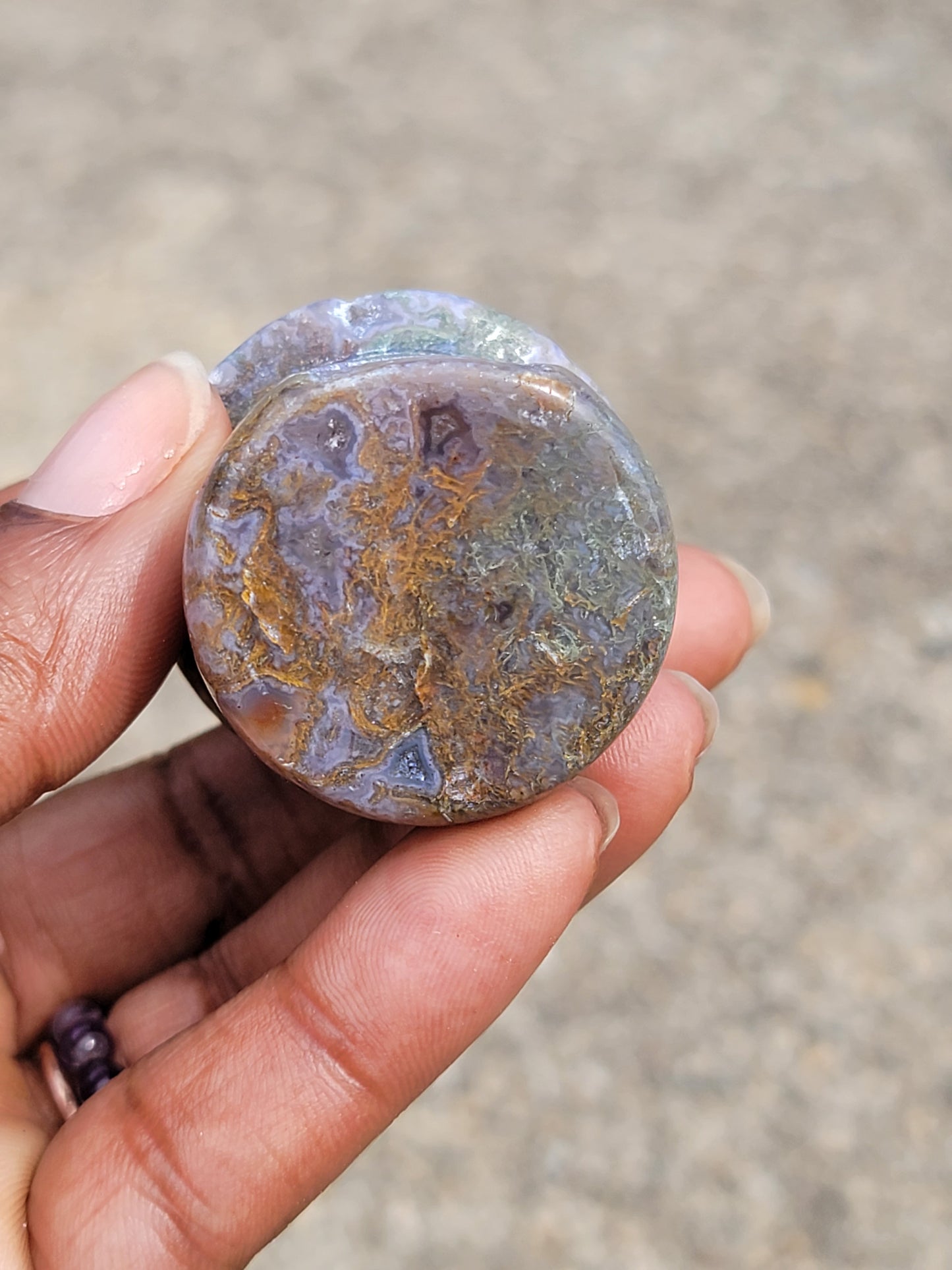 Moss Agate Mushroom House