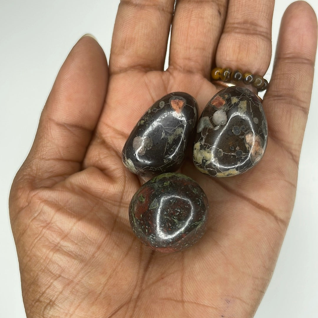 Plum Blossom Jasper Tumble