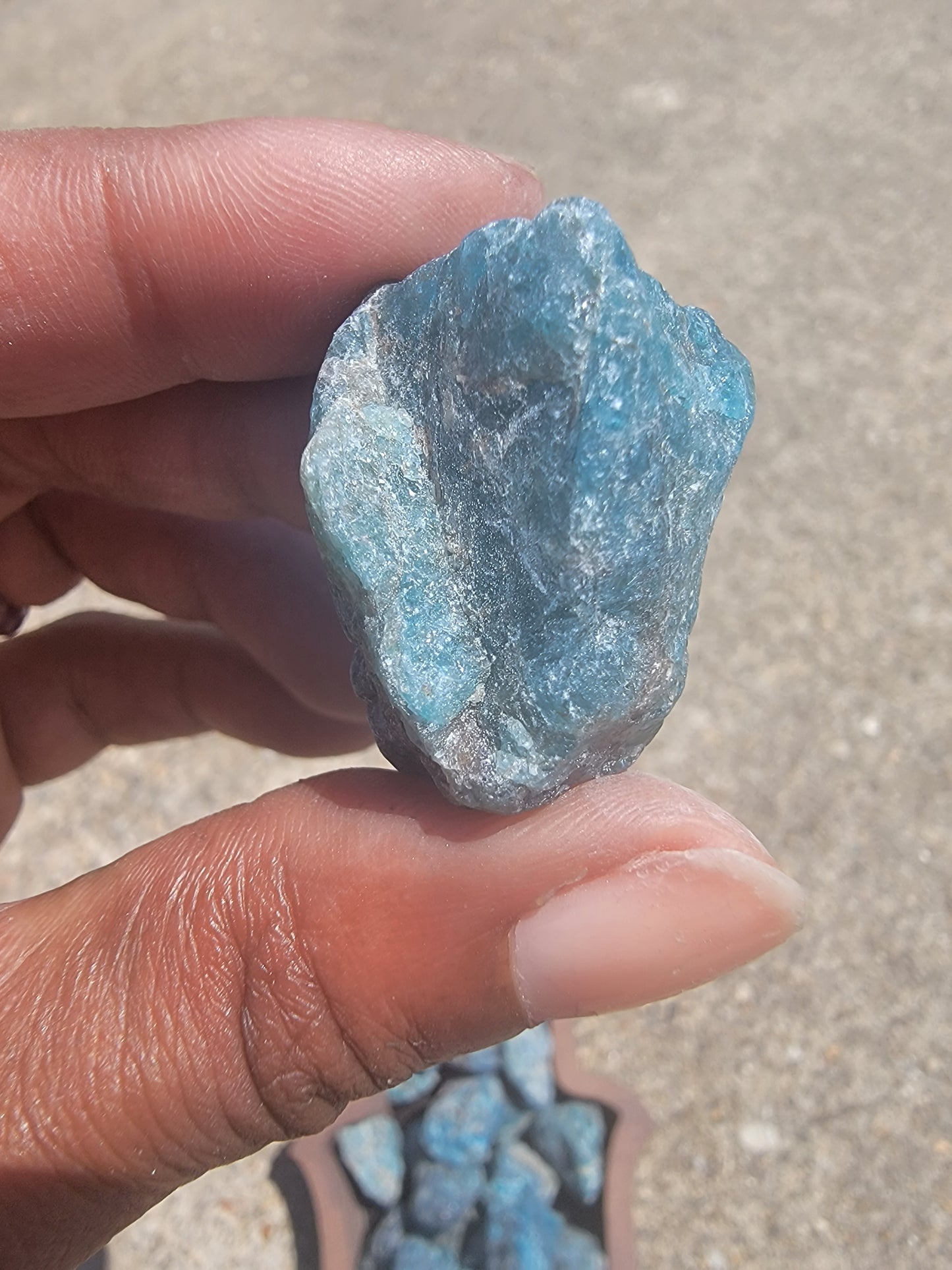 Raw Blue Apatite