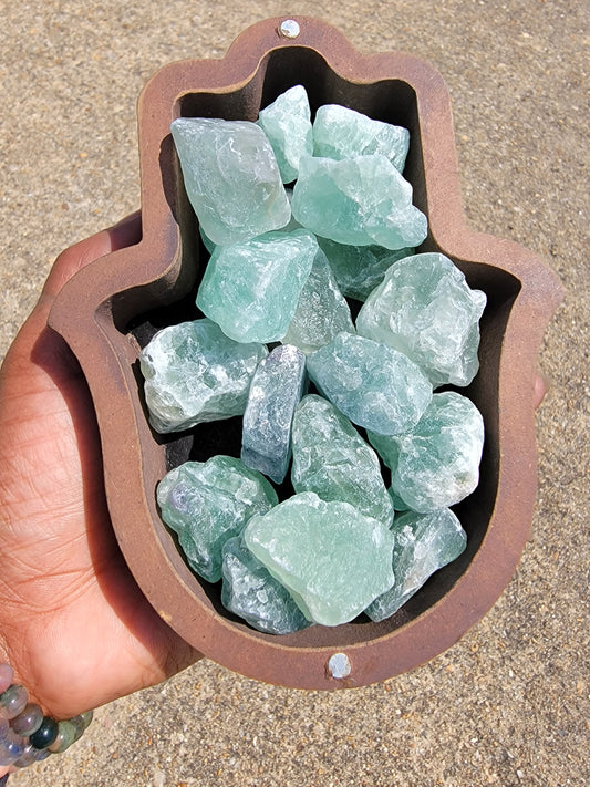 Raw Green Fluorite