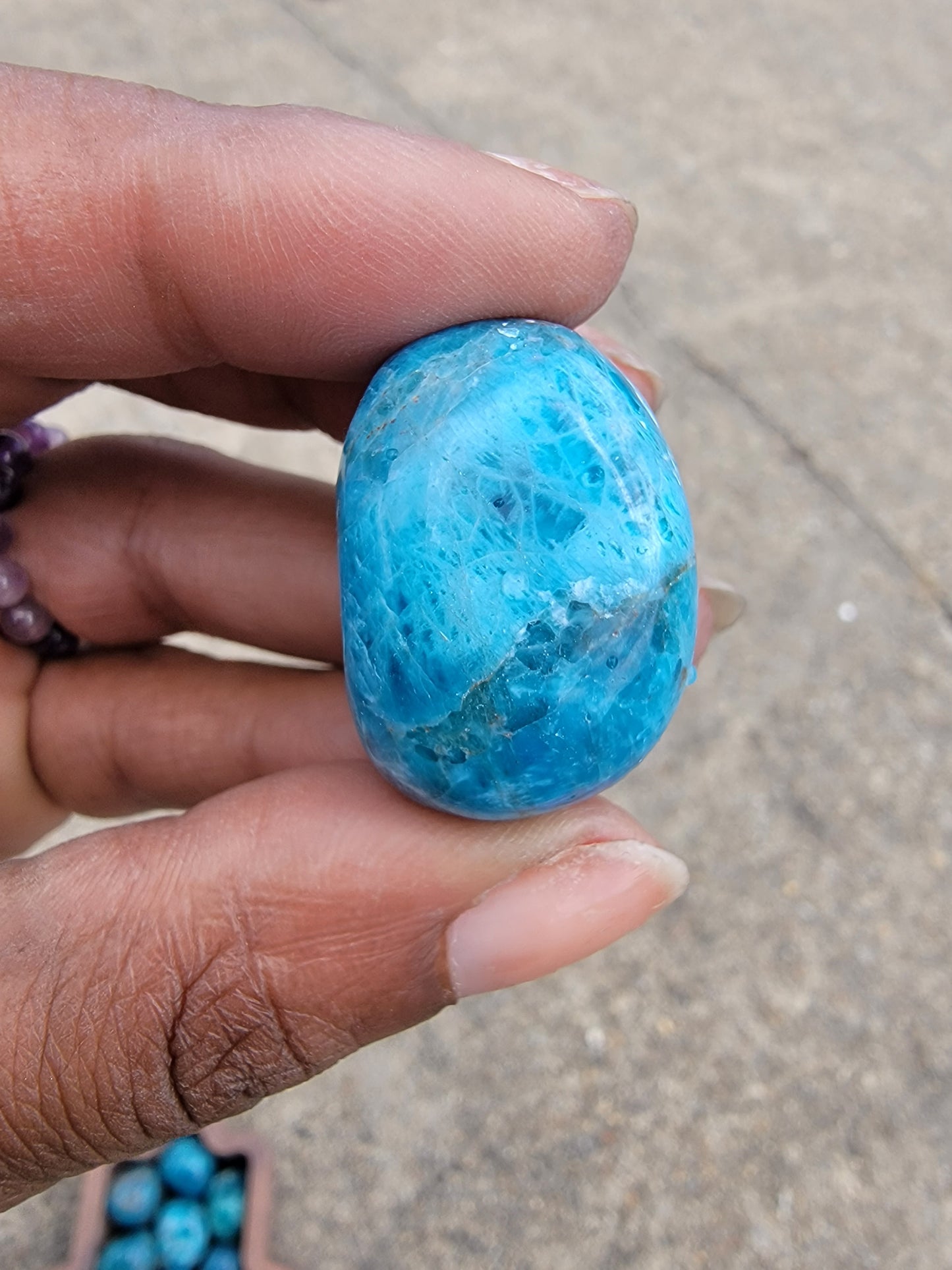 Blue Apatite Tumble