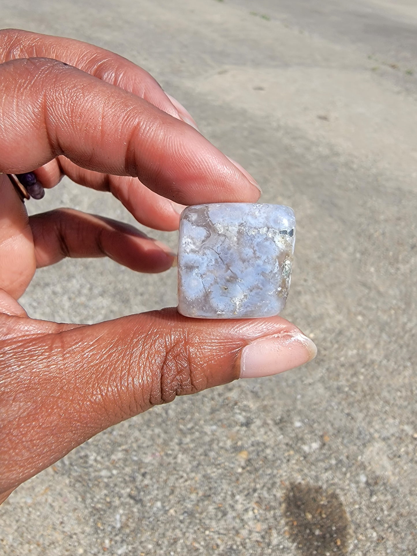 Flower Agate Cube