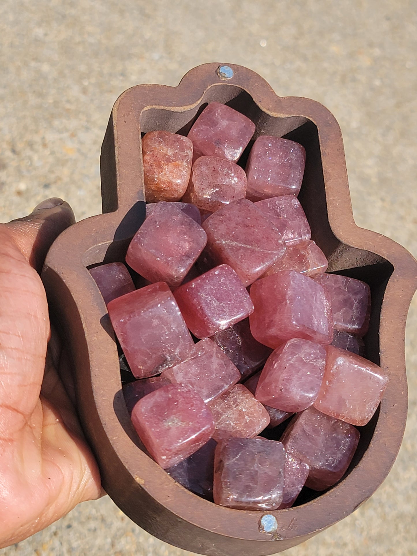 Strawberry Quartz Cube