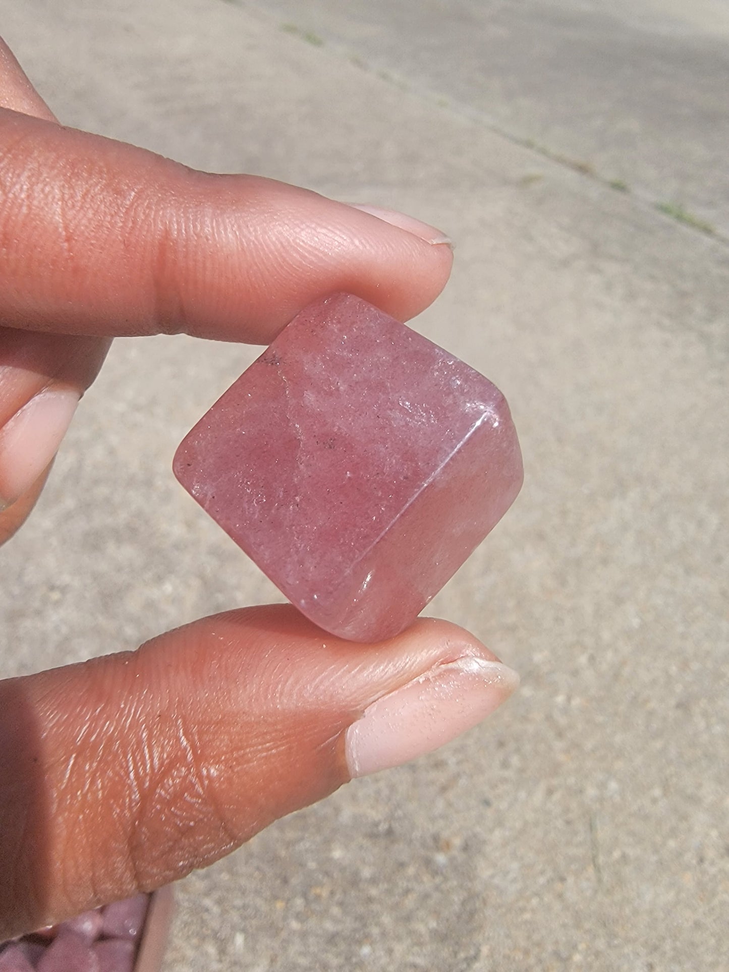 Strawberry Quartz Cube