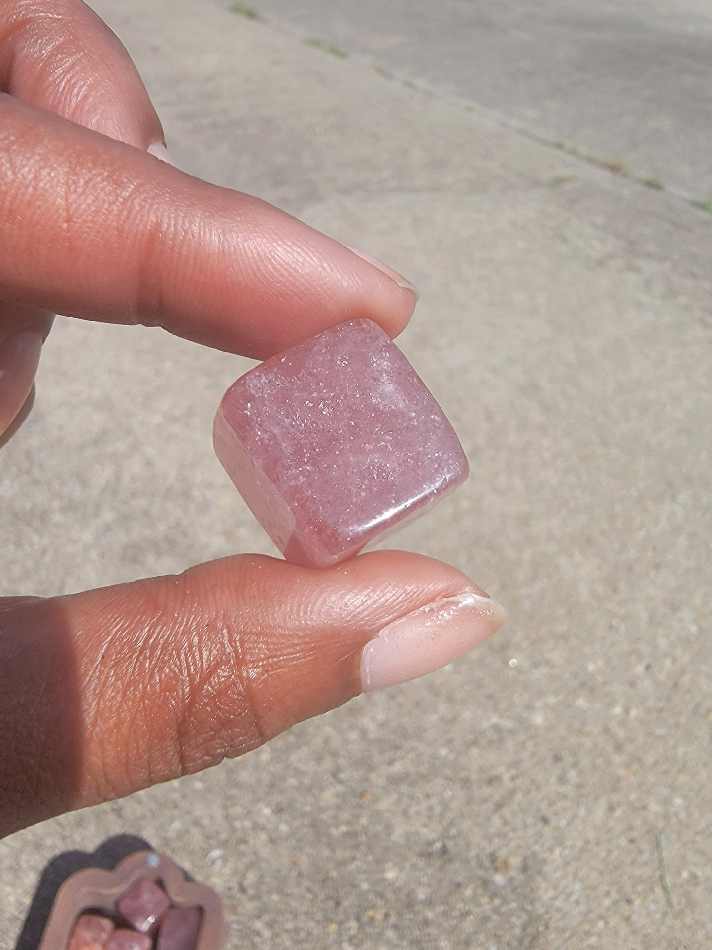 Strawberry Quartz Cube