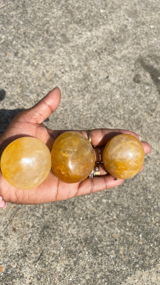 Golden Healer Palm Stone