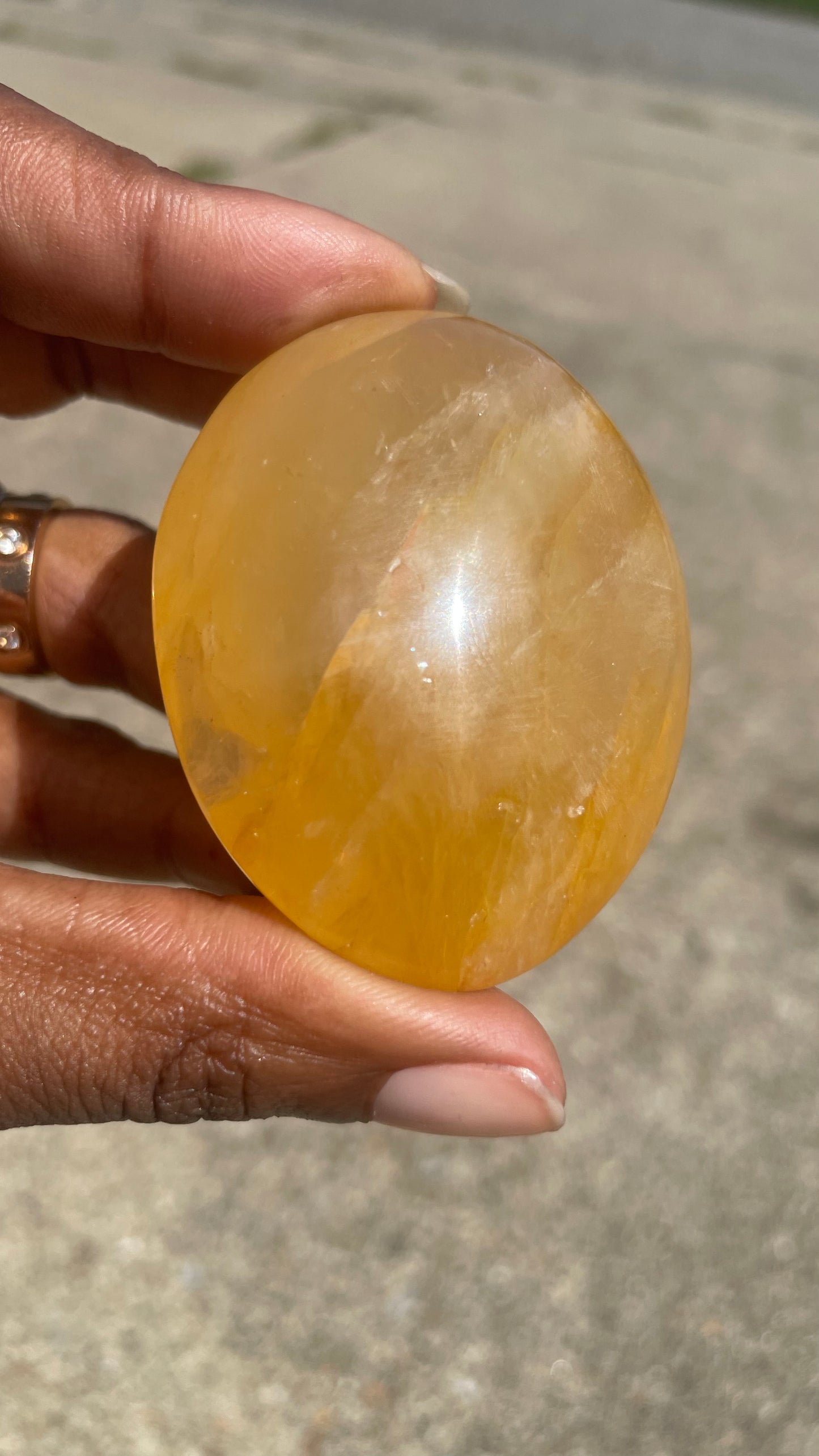 Golden Healer Palm Stone