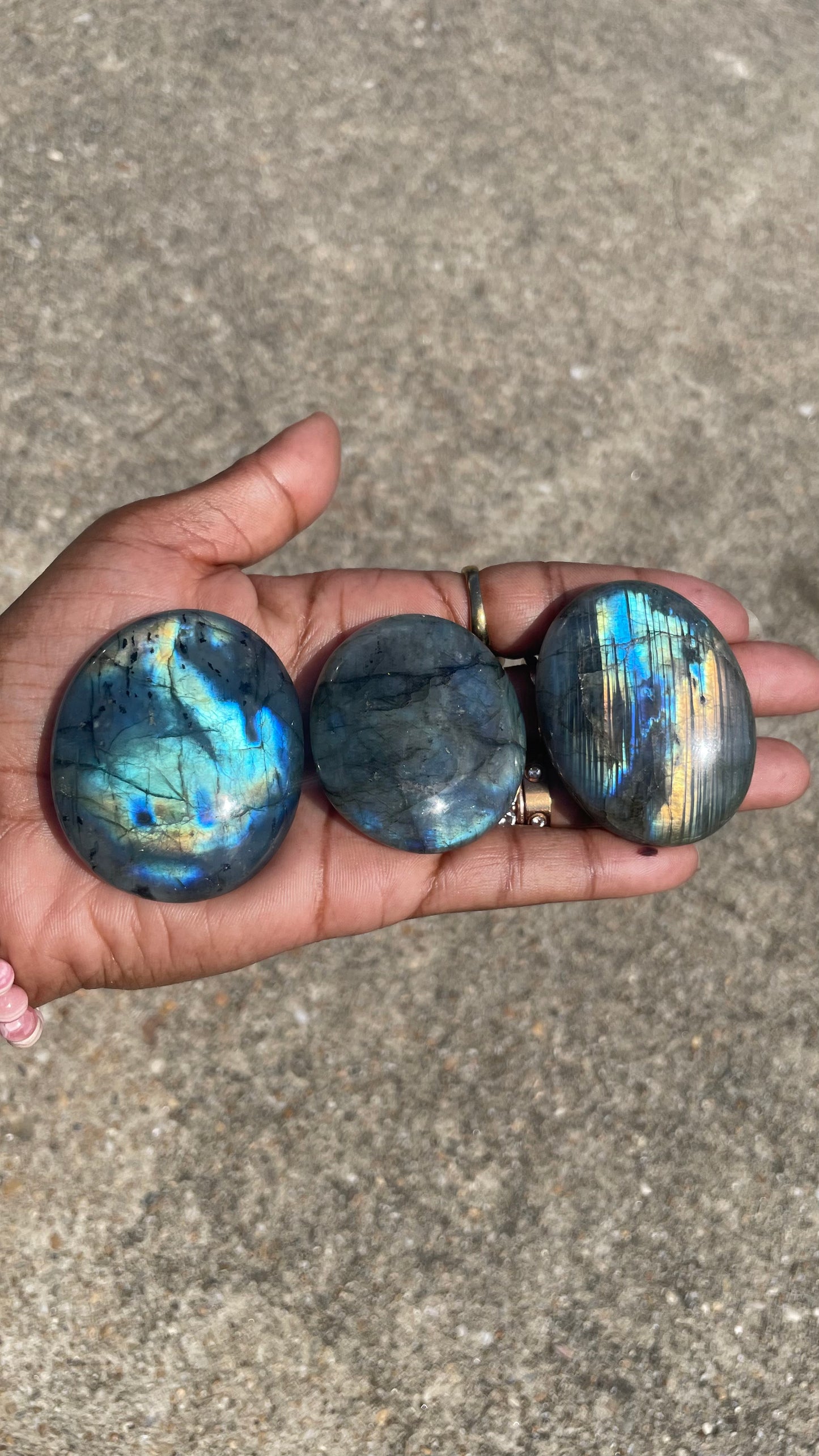 Labradorite Palm Stone