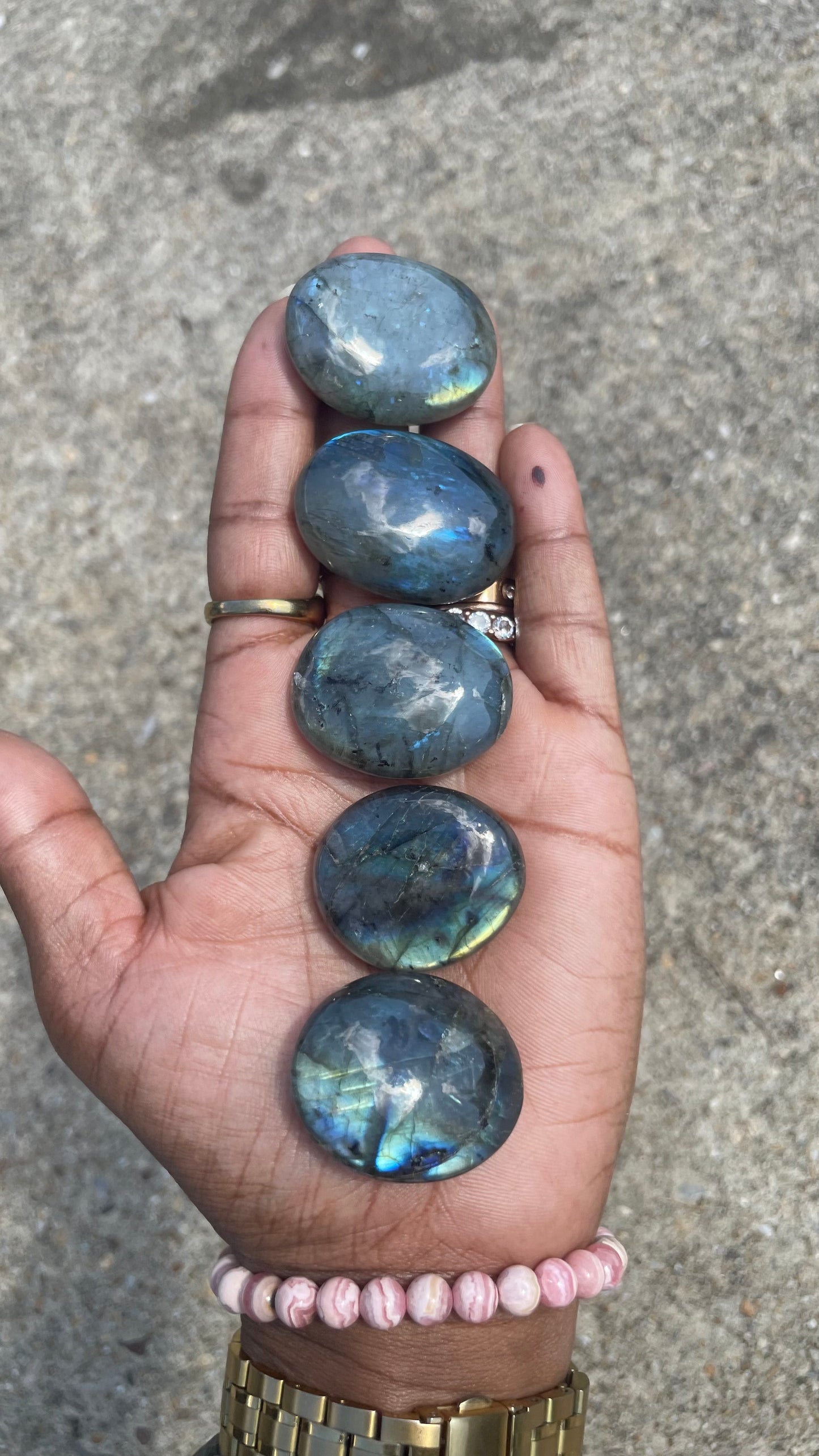 Labradorite Palm Stone