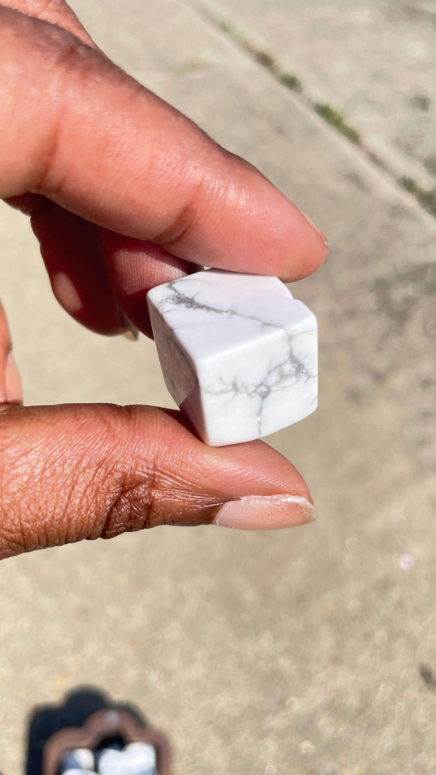 Howlite Cube