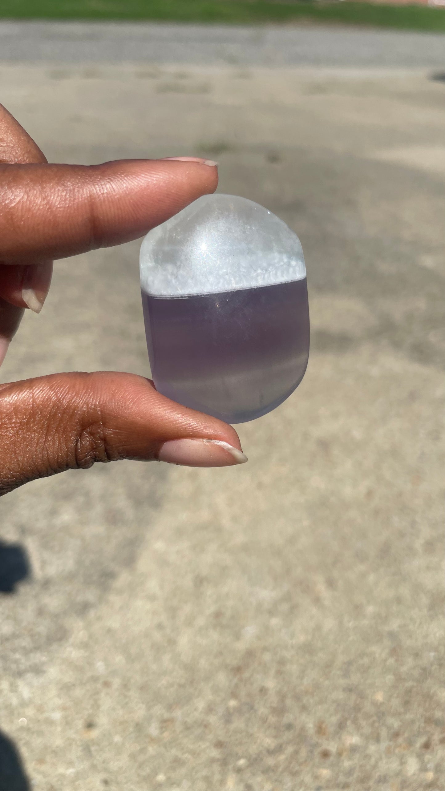 Fluorite Palm Stone