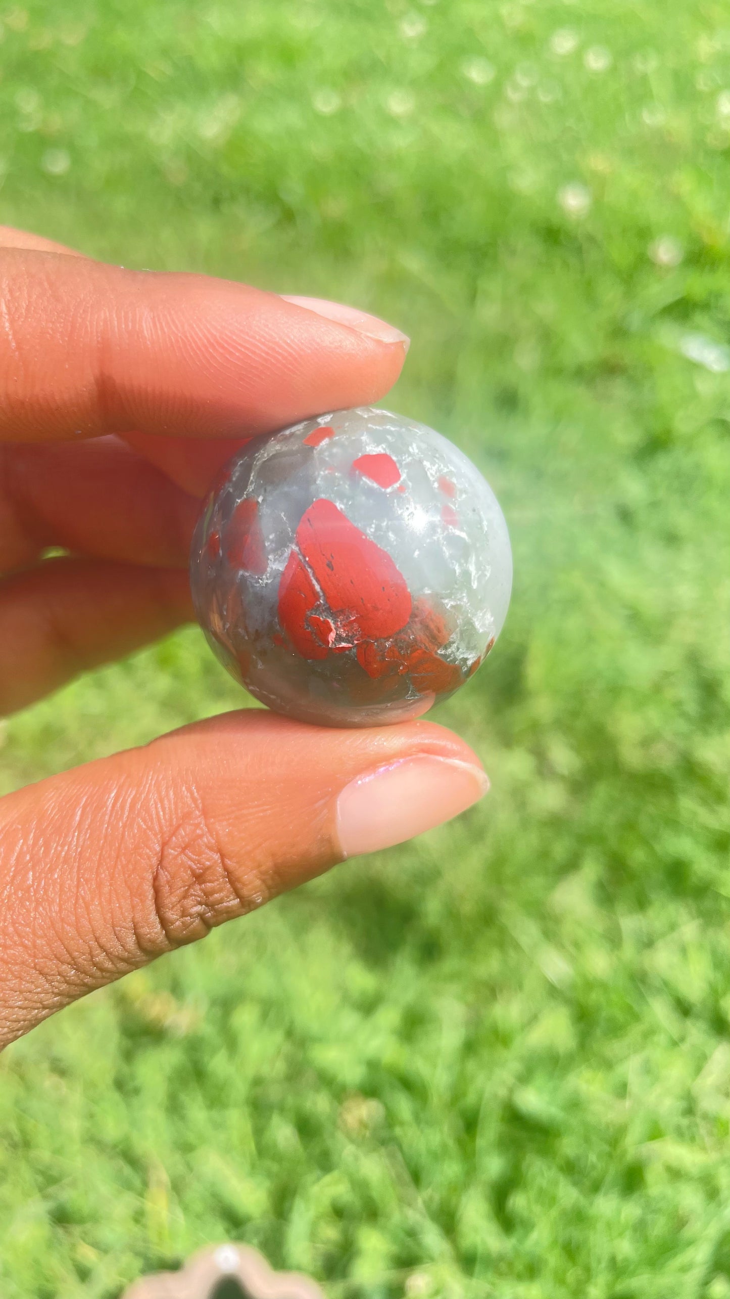 African Bloodstone Sphere