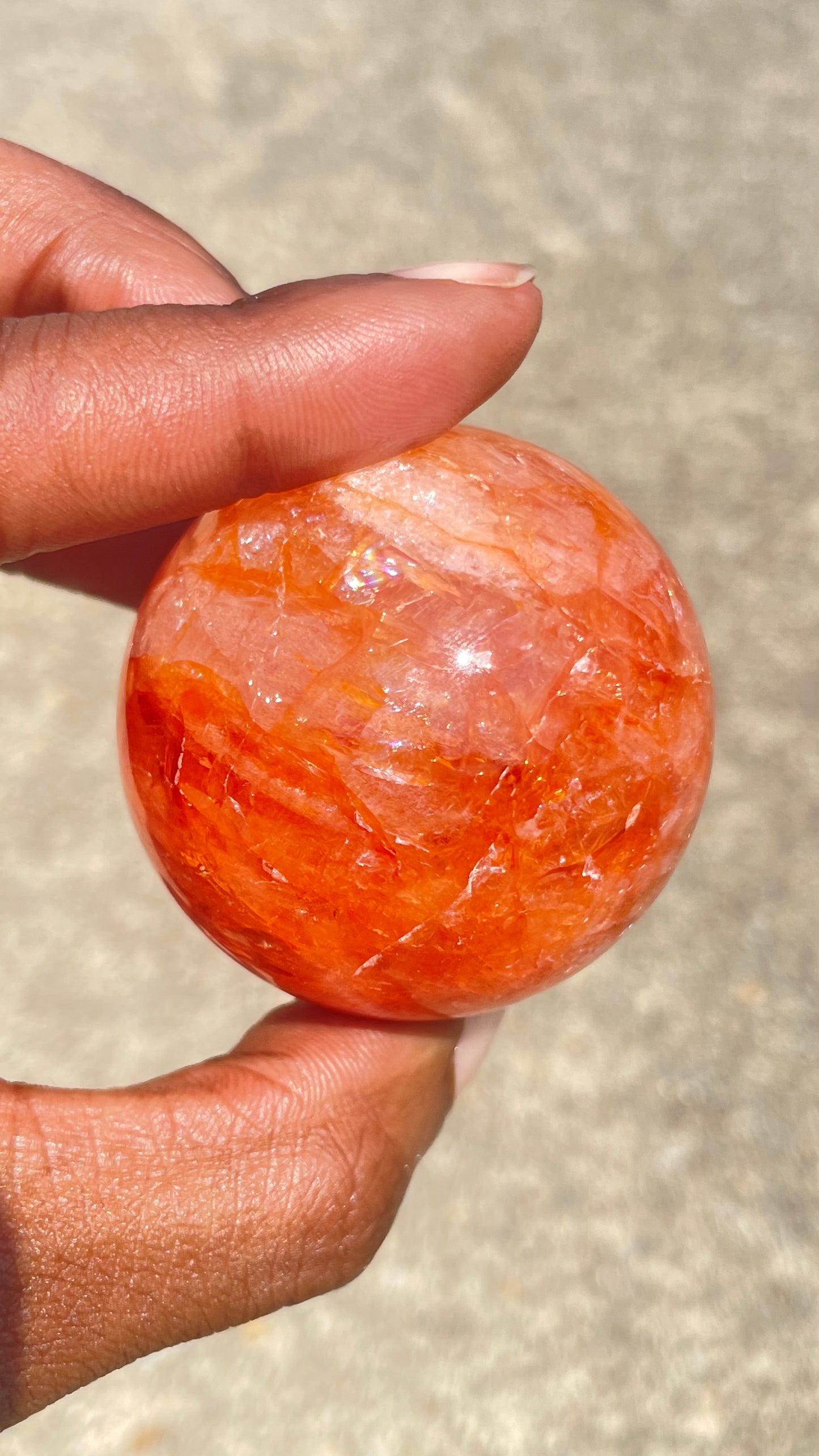 Fire Quartz Sphere