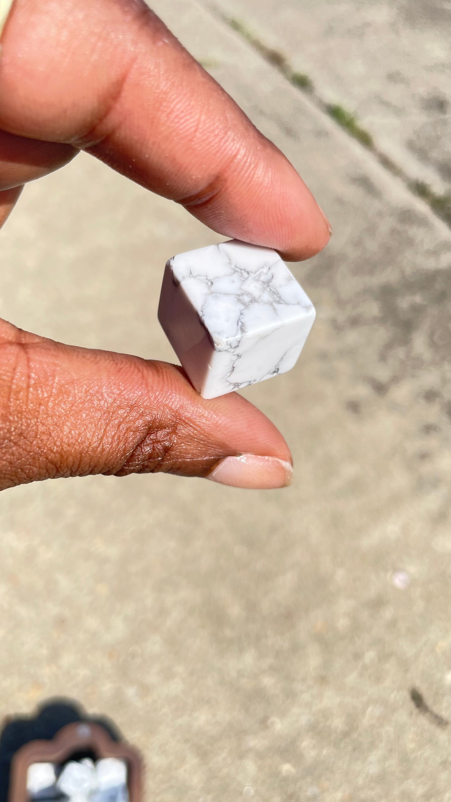 Howlite Cube