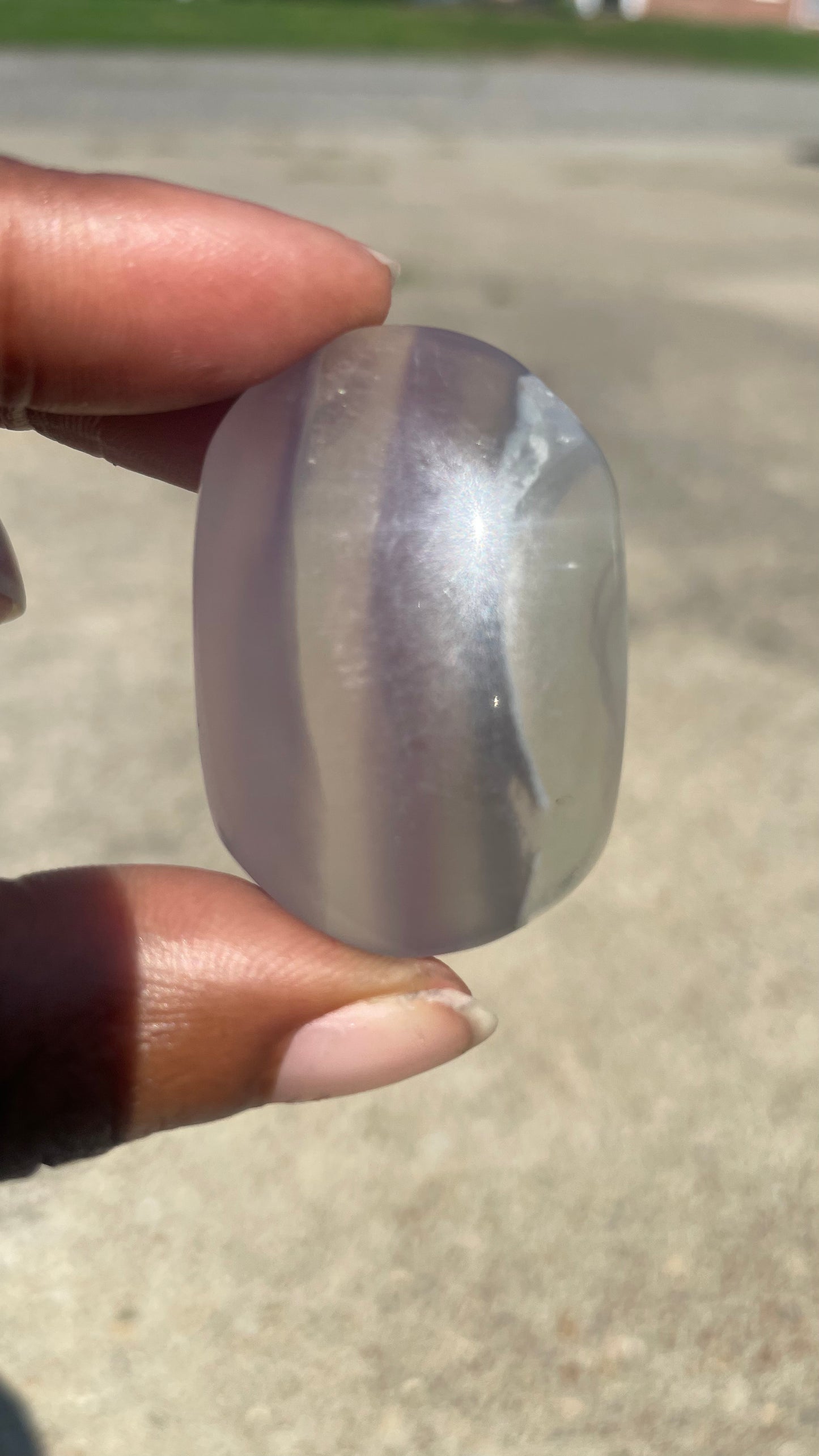 Fluorite Palm Stone