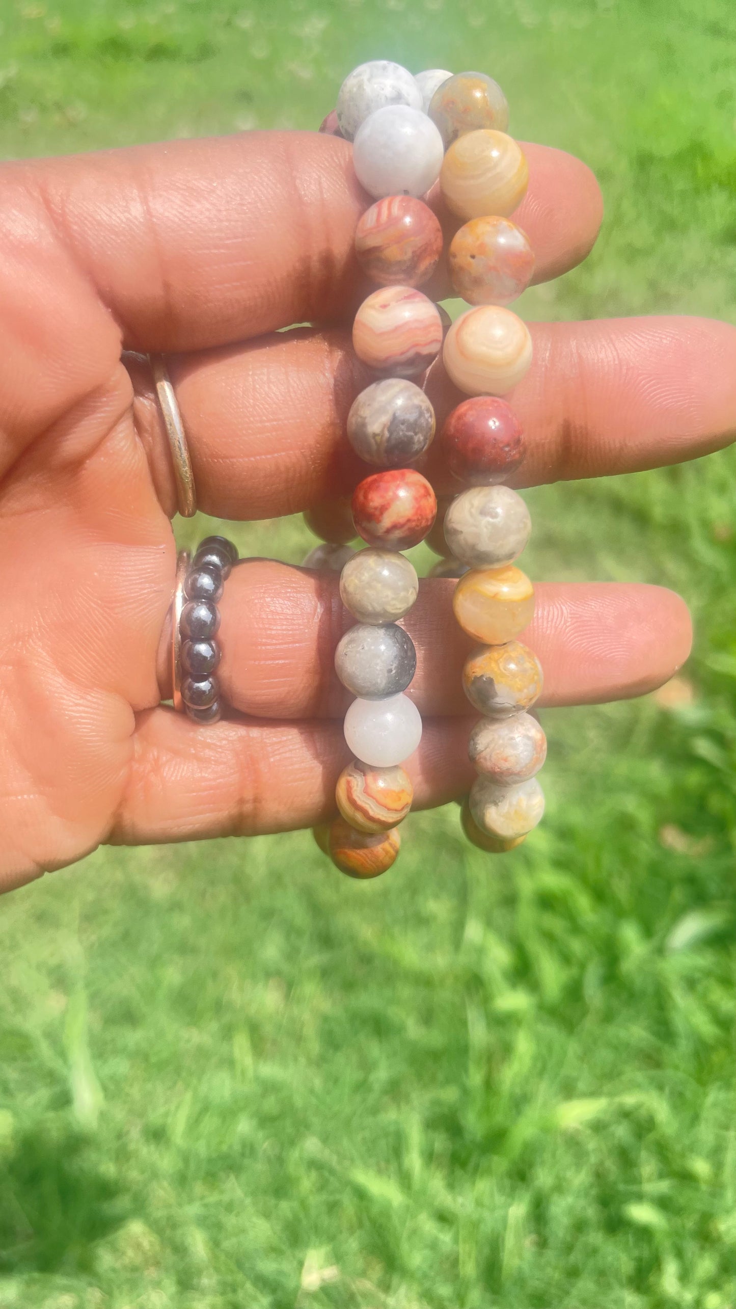 Crazy Lace Agate Bracelet