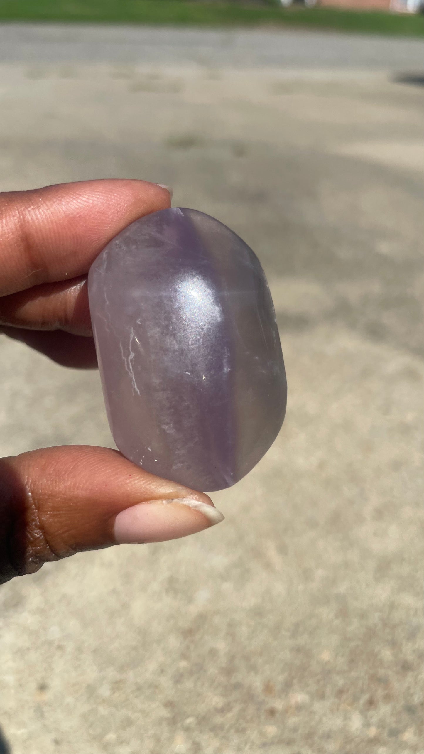 Fluorite Palm Stone