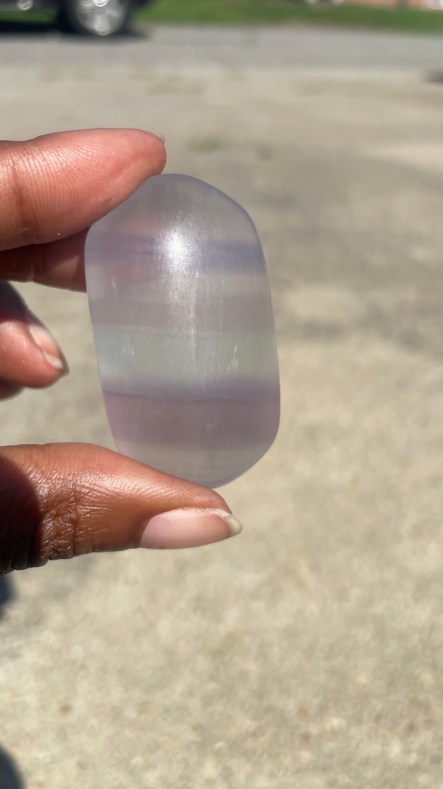 Fluorite Palm Stone