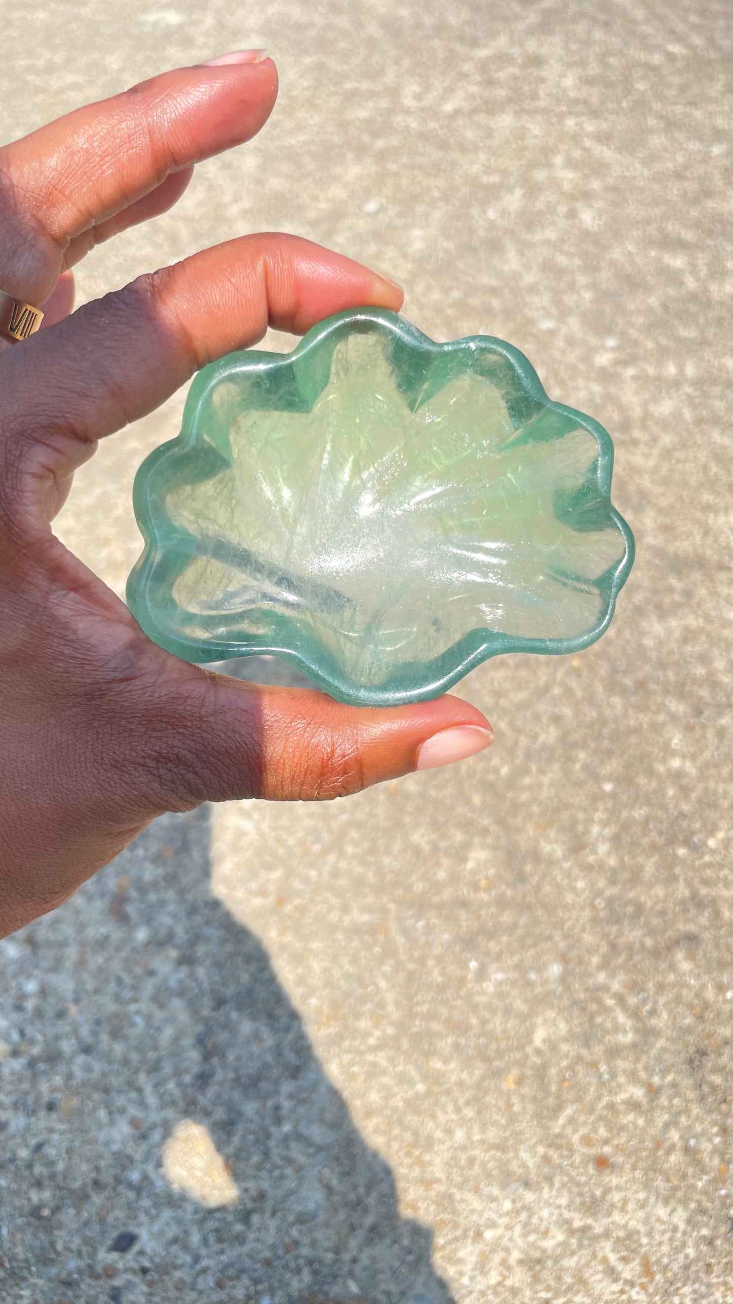 Fluorite Shell Trinket Dish