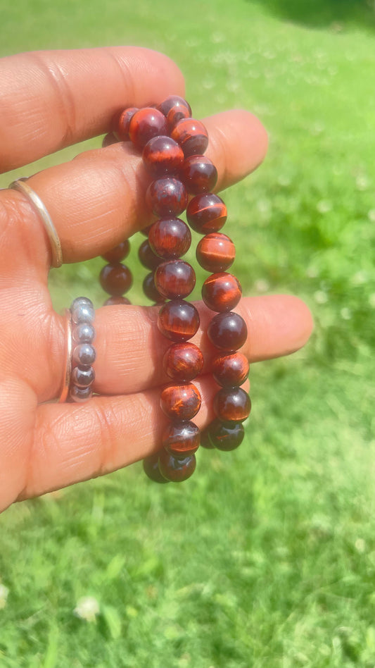 Red Tigers Eye Bracelet