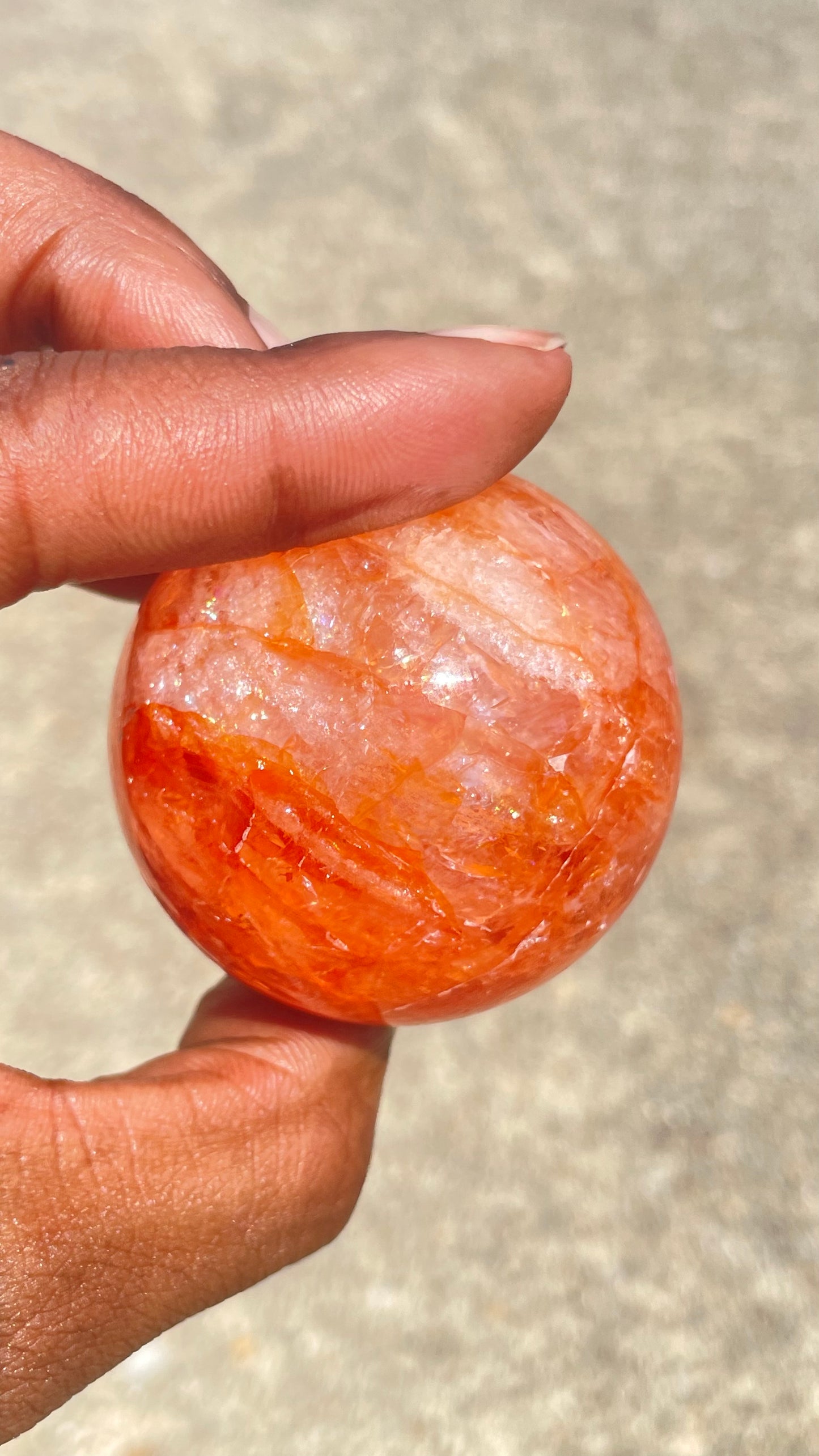 Fire Quartz Sphere