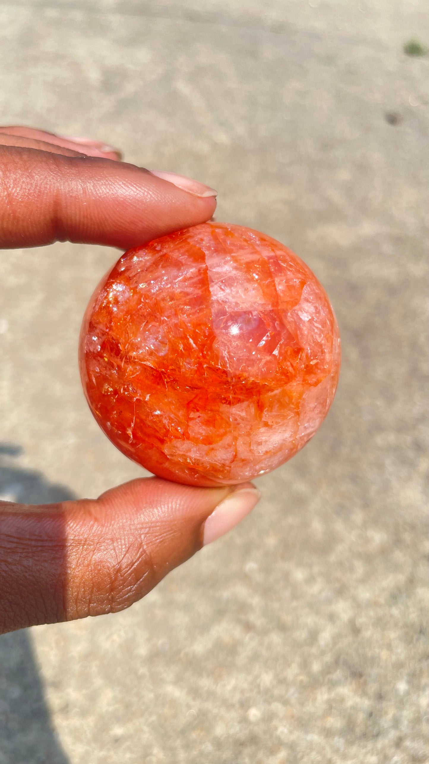 Fire Quartz Sphere