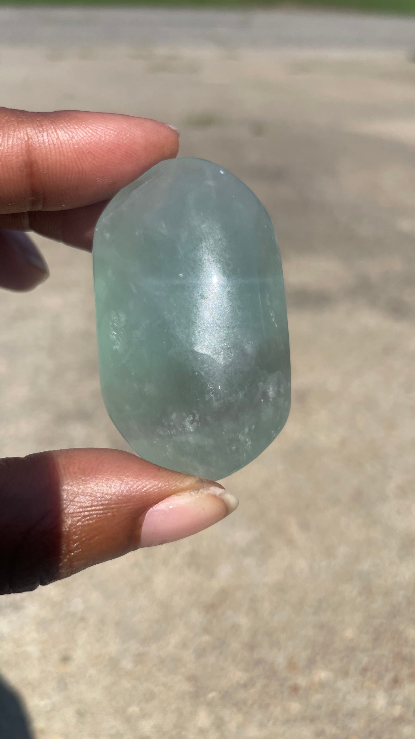 Fluorite Palm Stone