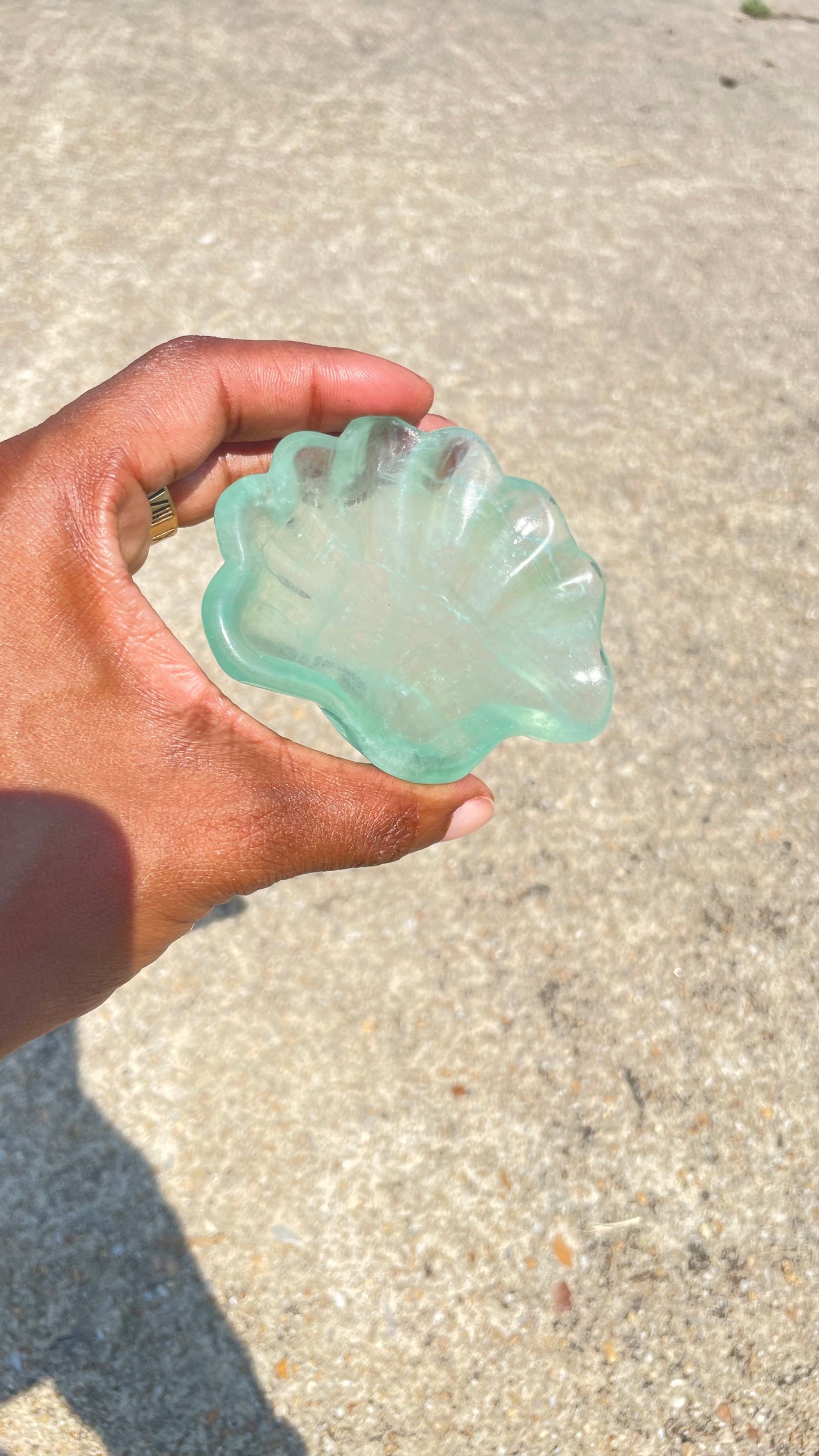 Fluorite Shell Trinket Dish