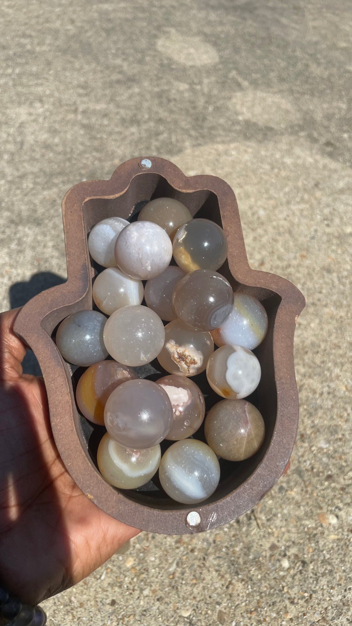 Flower Agate Sphere