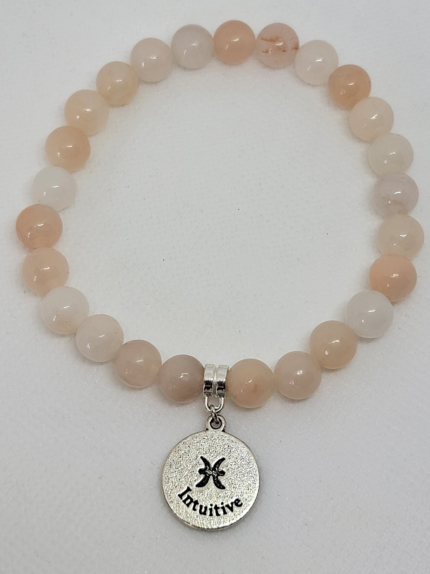 Pink Opal Pisces Charm Bracelet