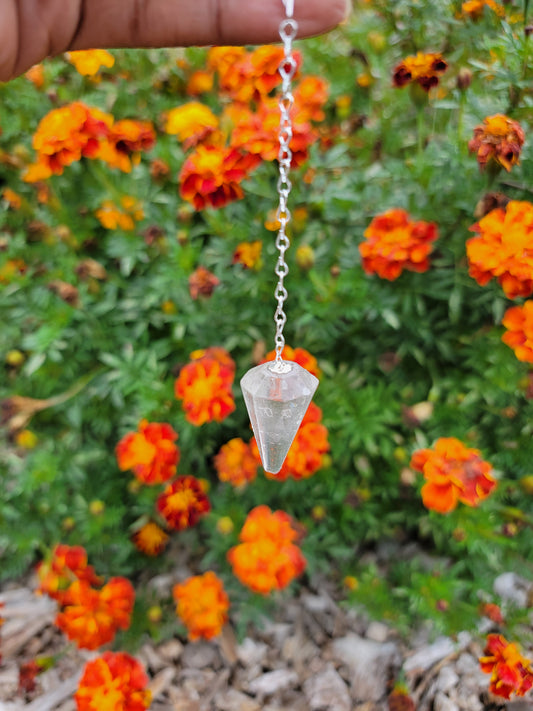 Clear Quartz Pendulum