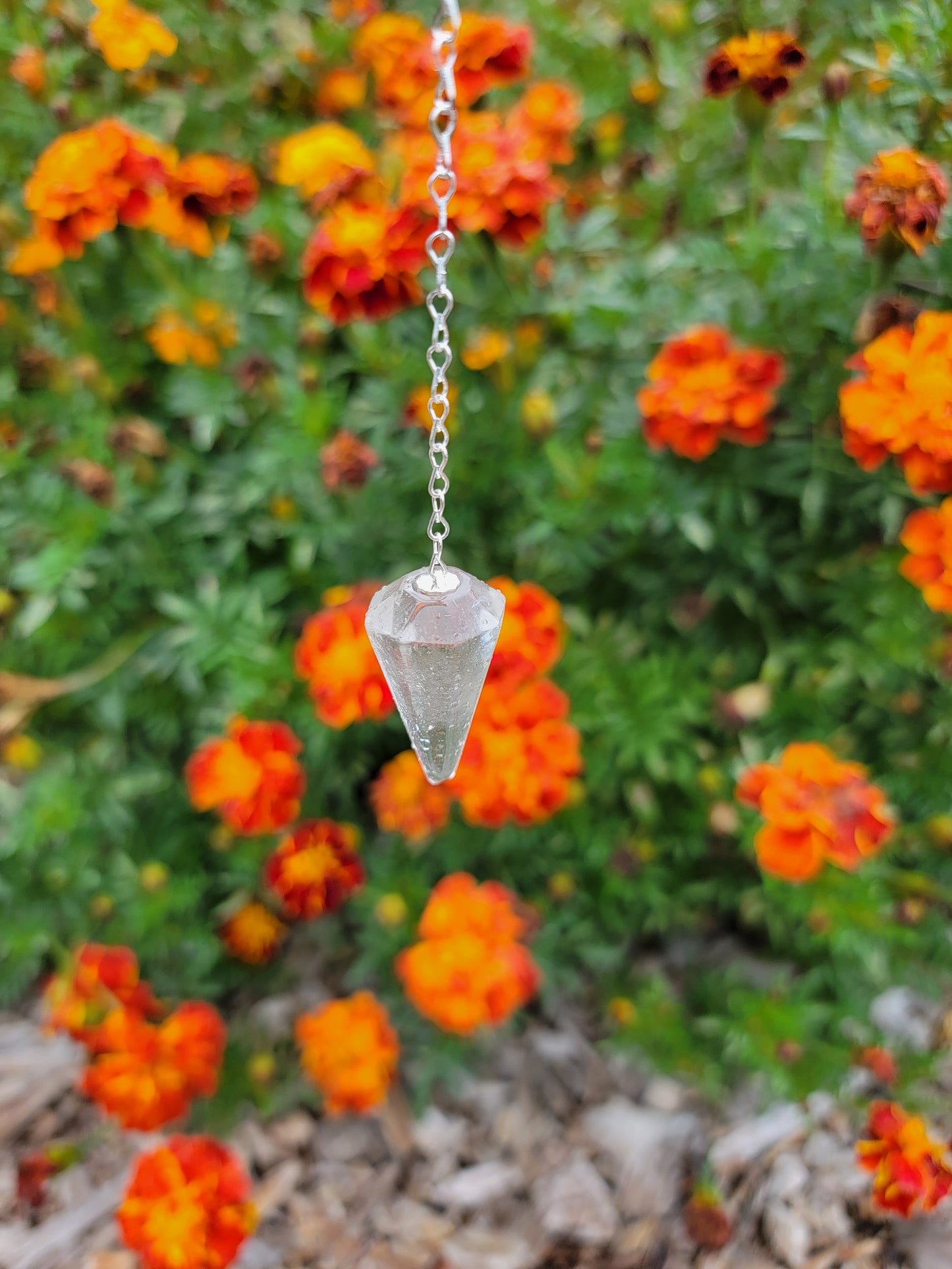 Clear Quartz Pendulum