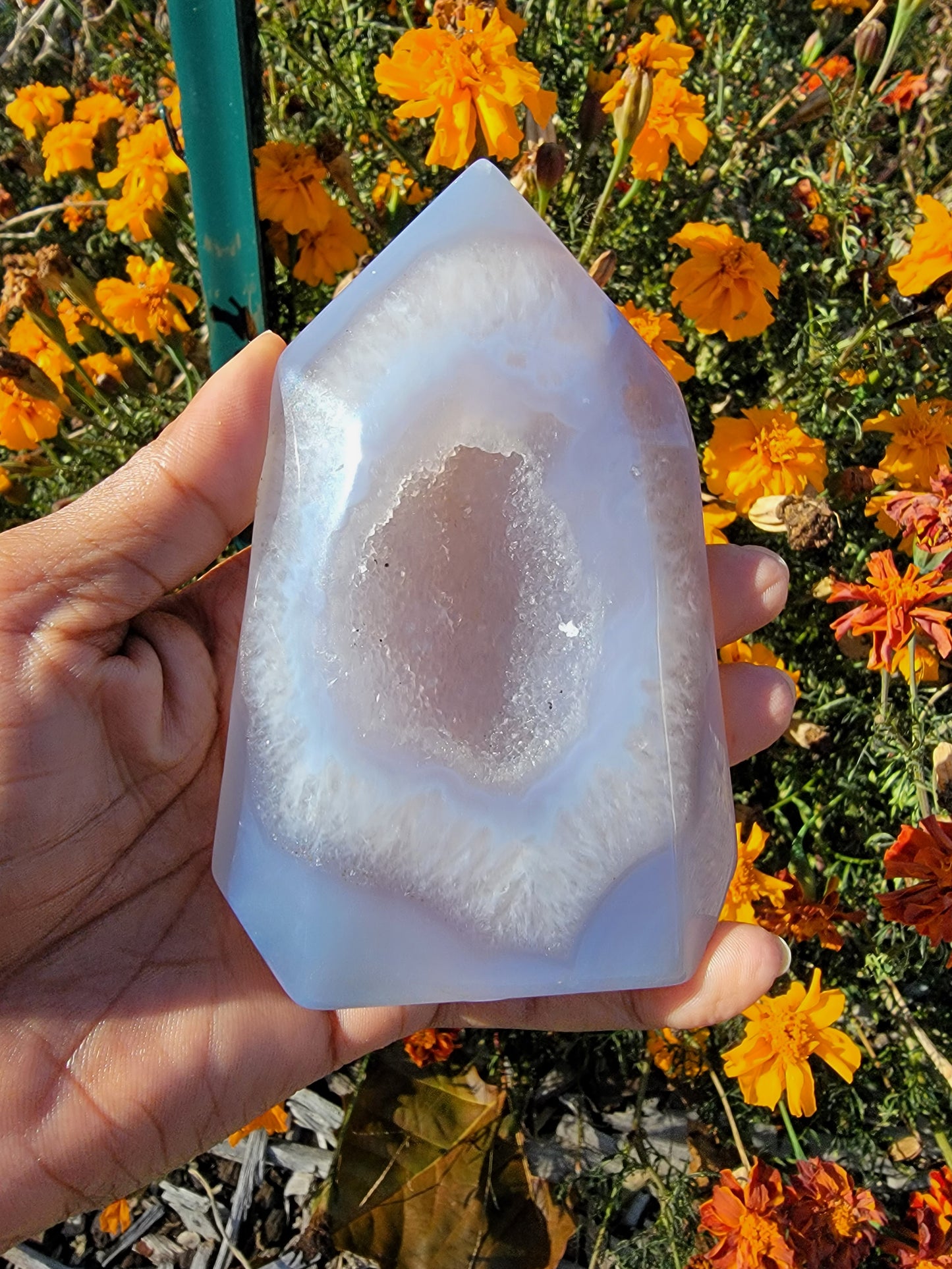 Druzy Agate Polished Point