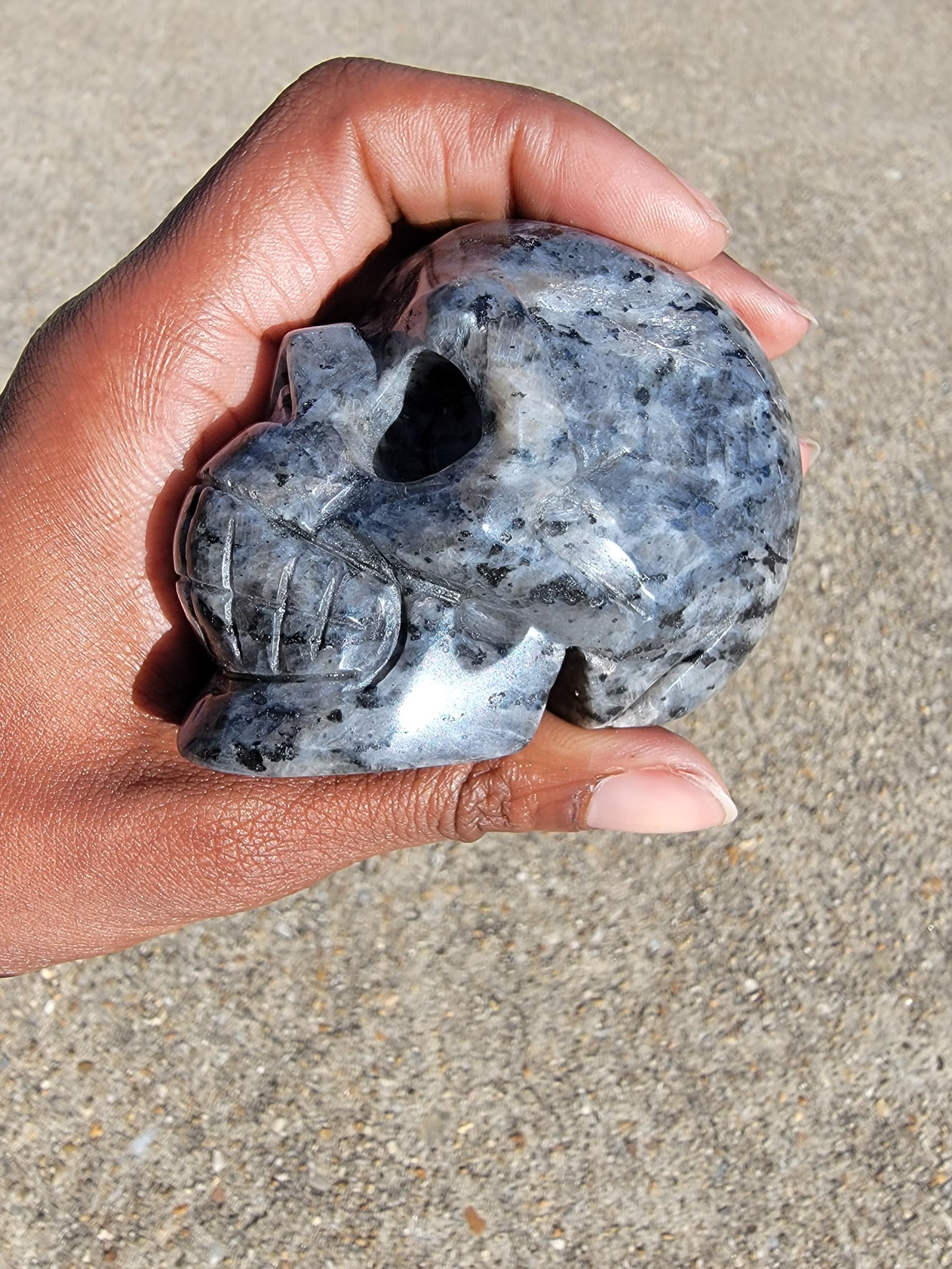 Larvikite Skull