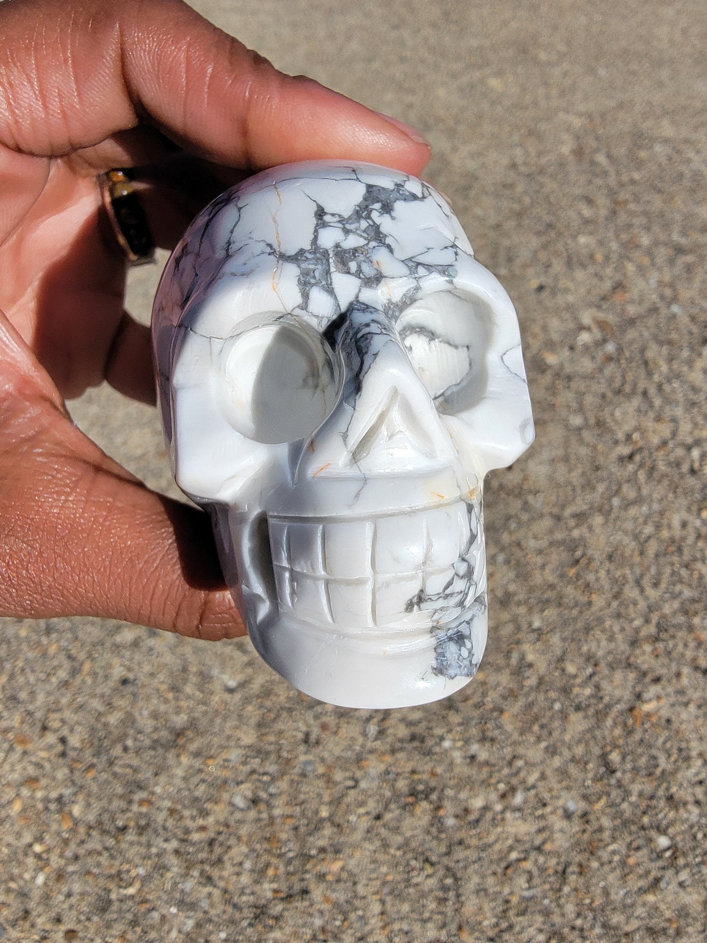 White Howlite Skull