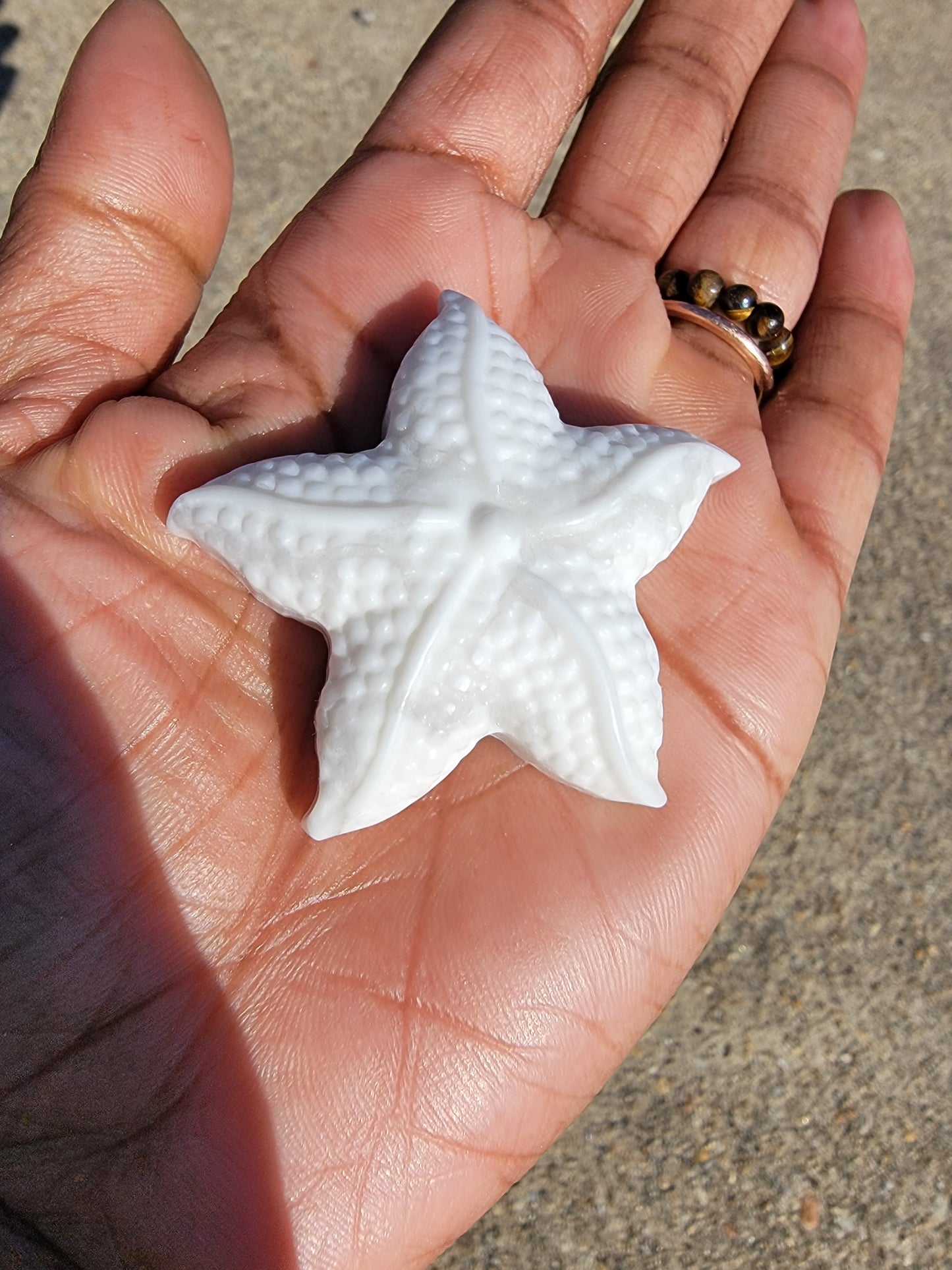 White Howlite Starfish