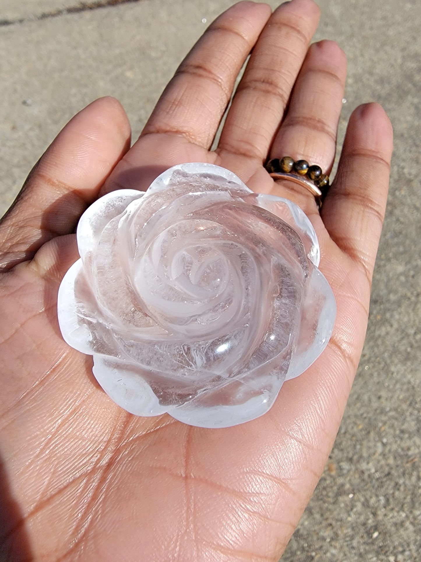 Clear Quartz Flower