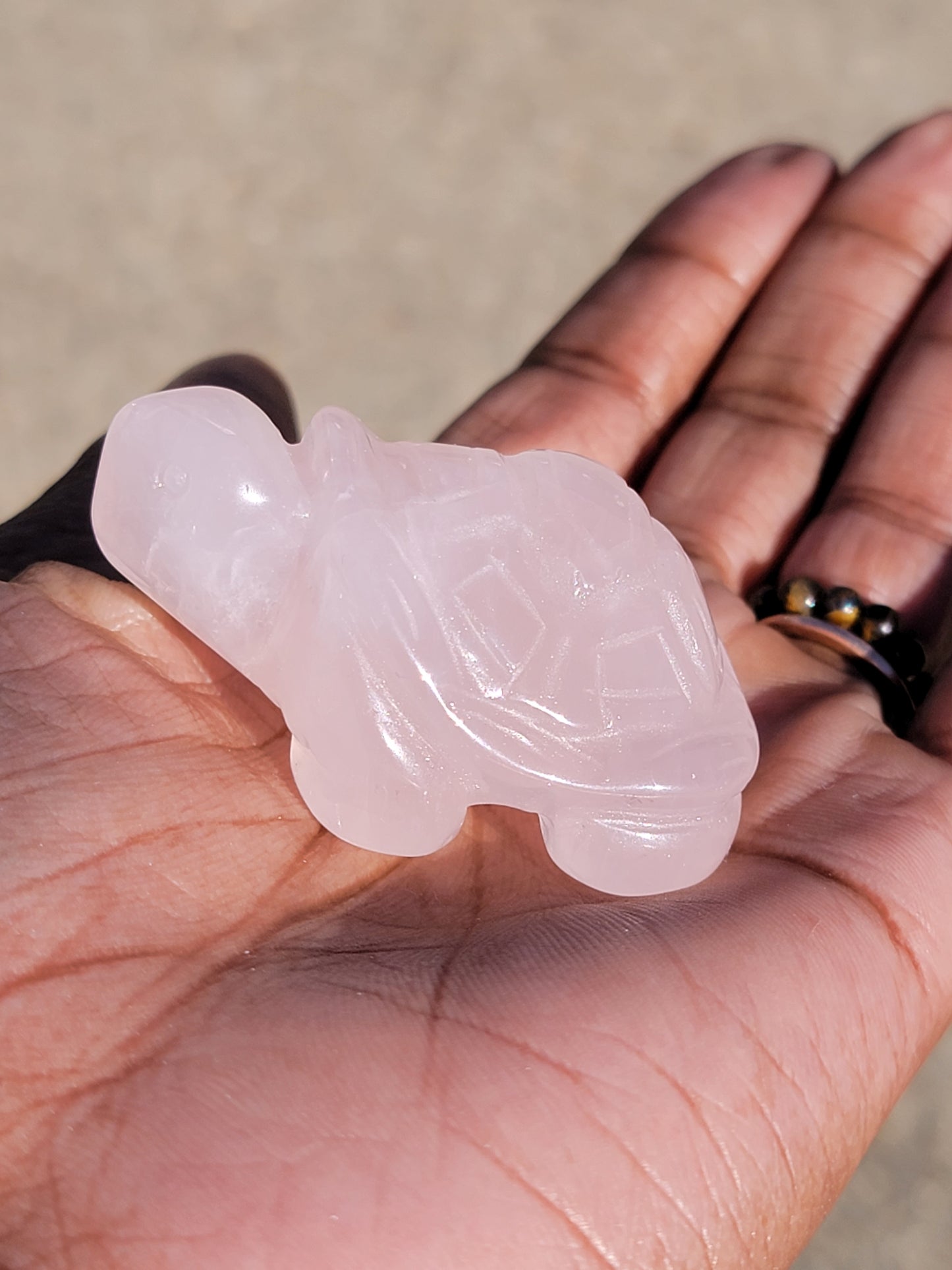 Rose Quartz Turtle