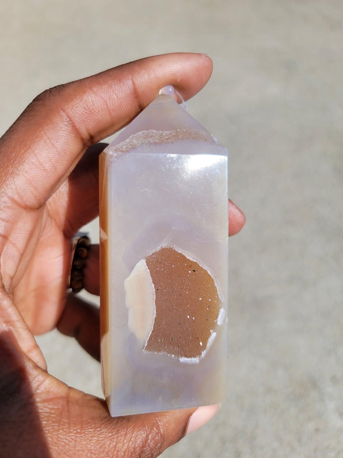 Druzy Agate Pillar