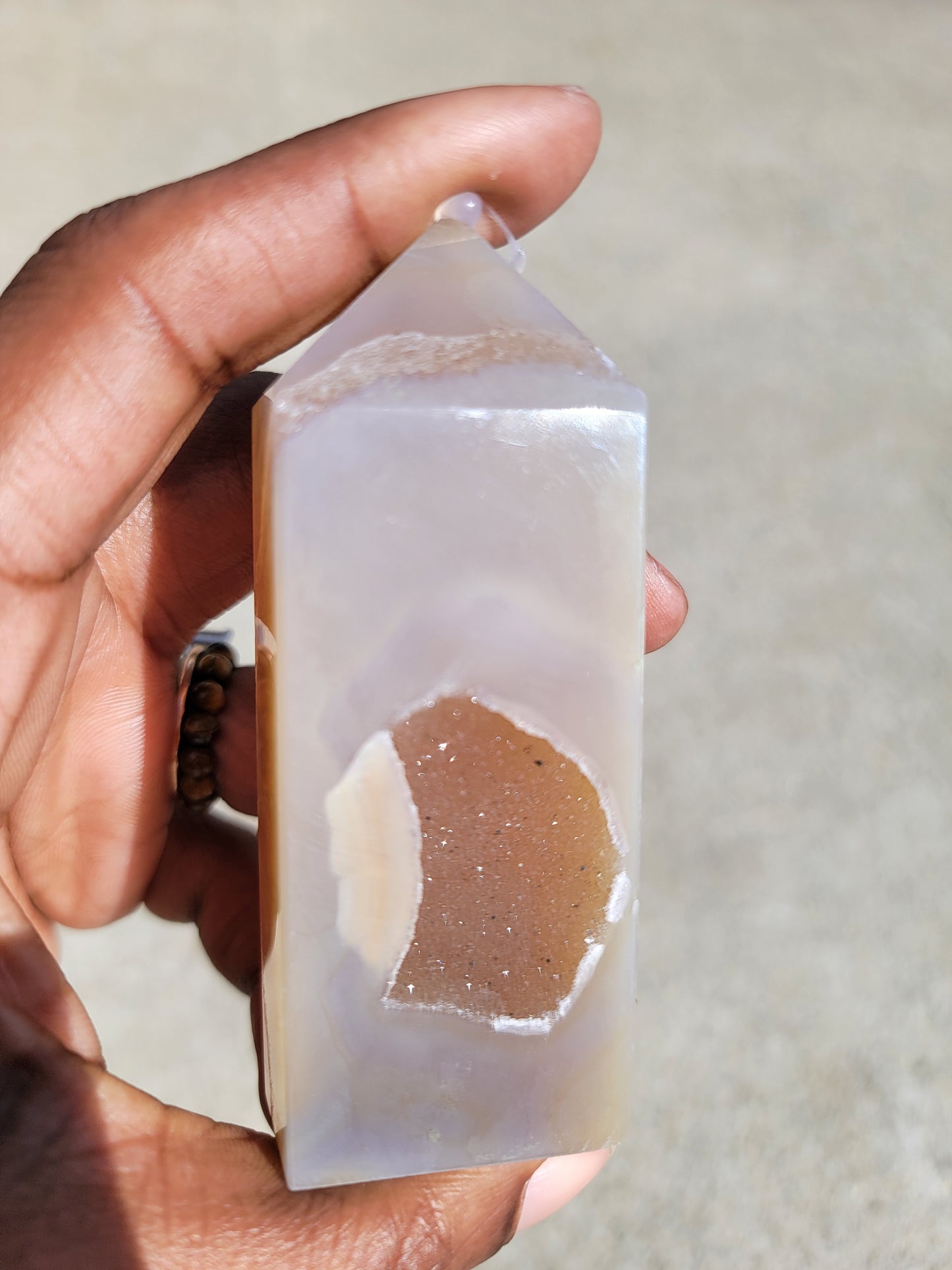 Druzy Agate Pillar