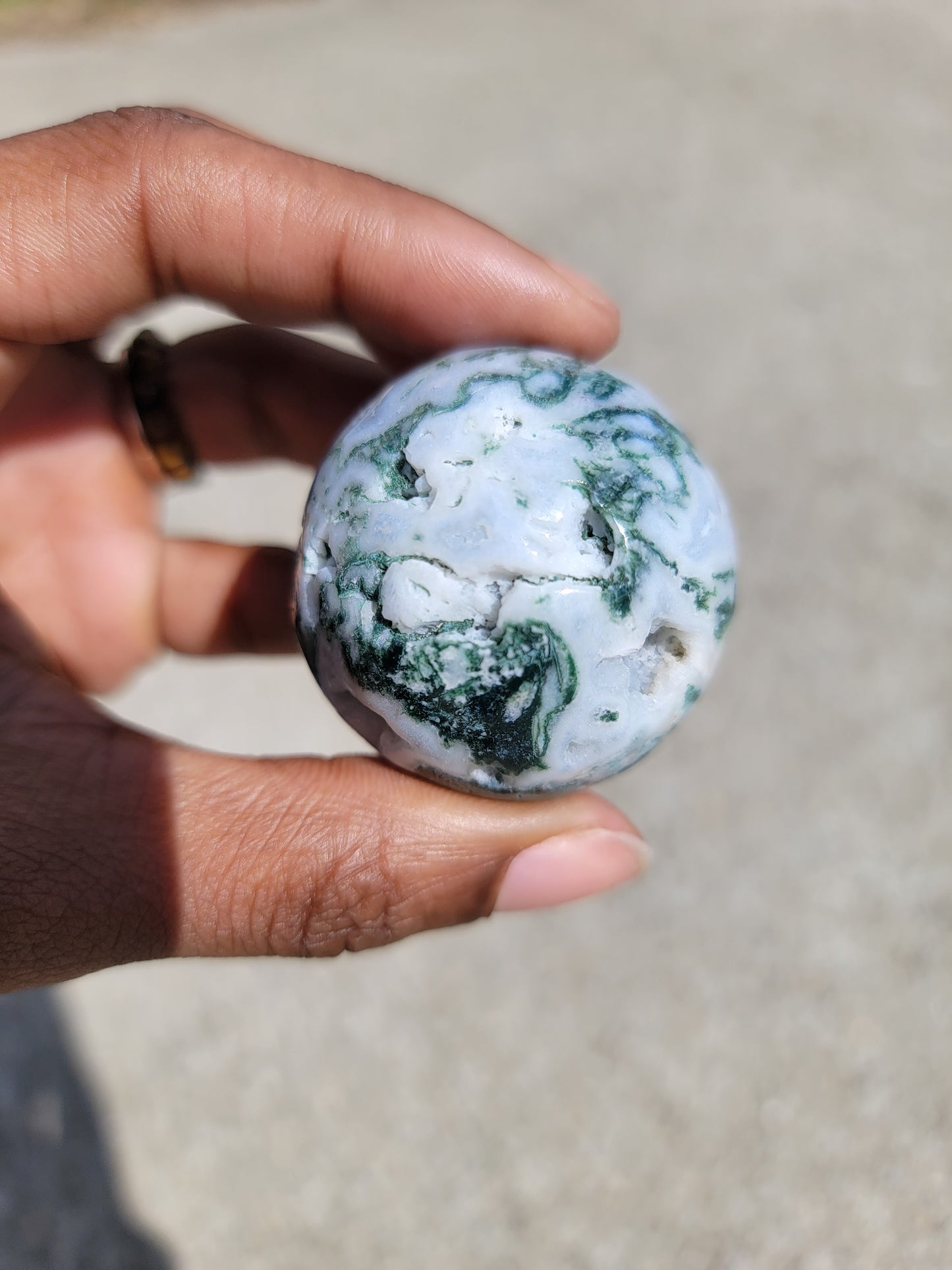 Moss Agate Sphere A