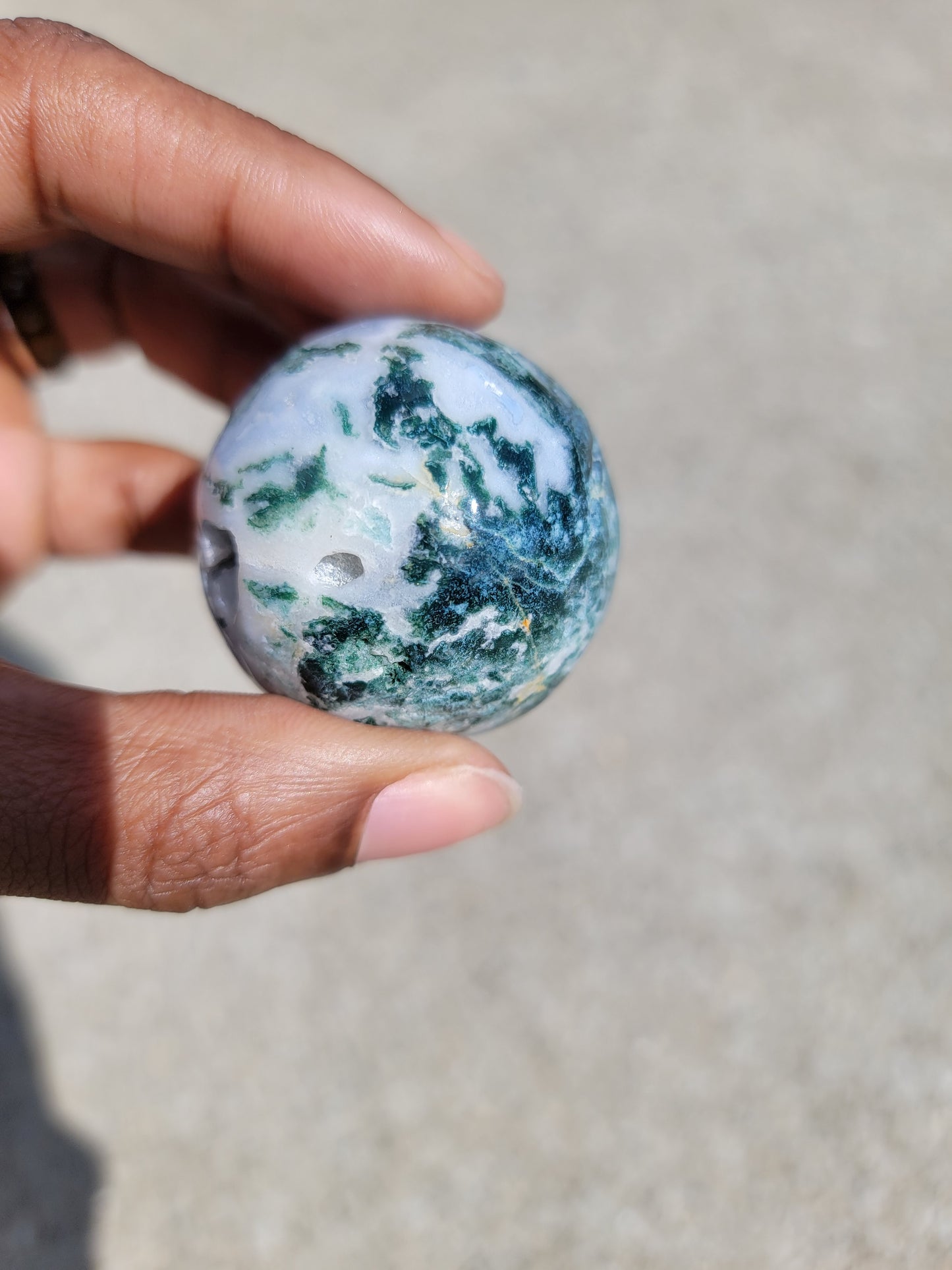 Moss Agate Sphere A