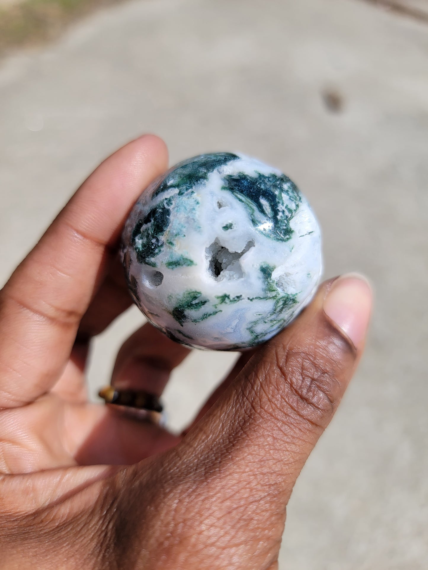 Moss Agate Sphere A