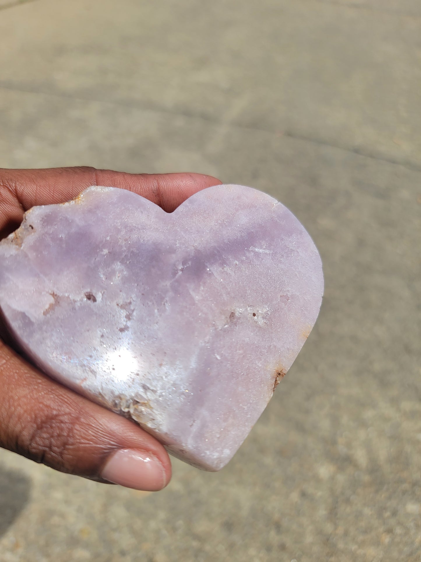 Pink Amethyst Heart