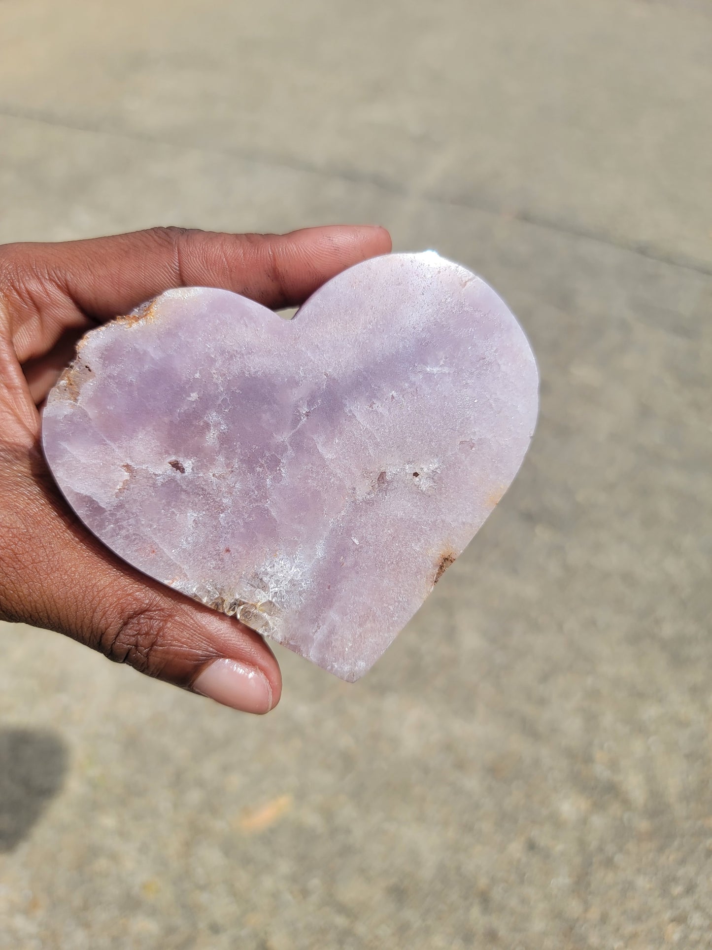 Pink Amethyst Heart